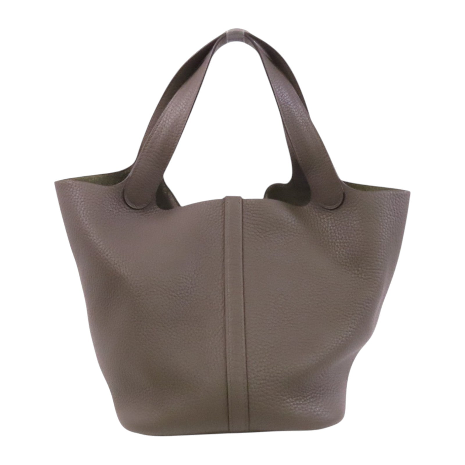 HERMES Clemence皮革Picotin MM銀扣手挽大