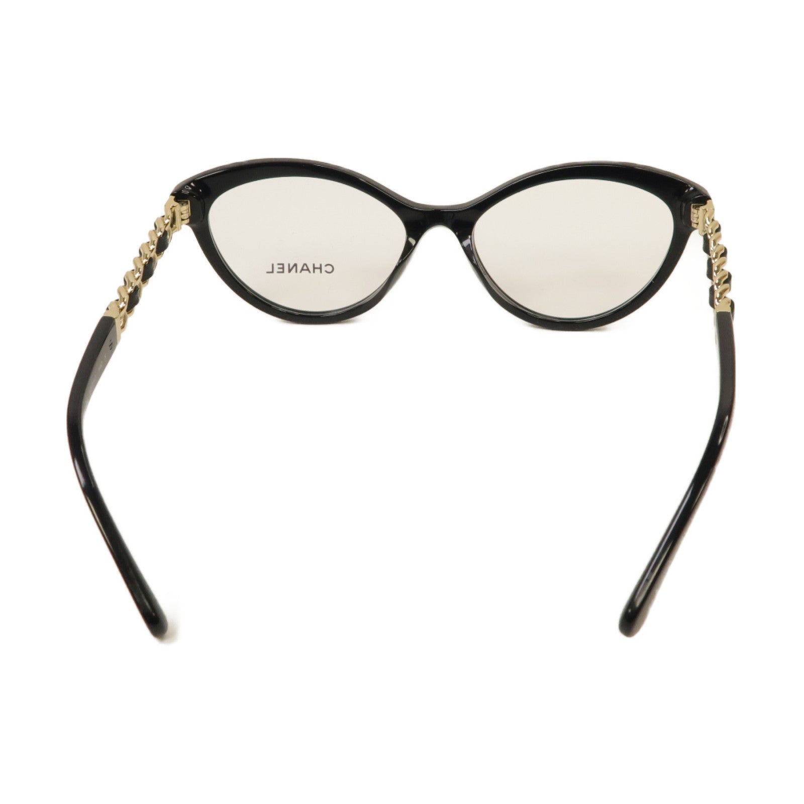 CHANEL 【激減優惠】PVC Glasses金扣眼鏡黑色