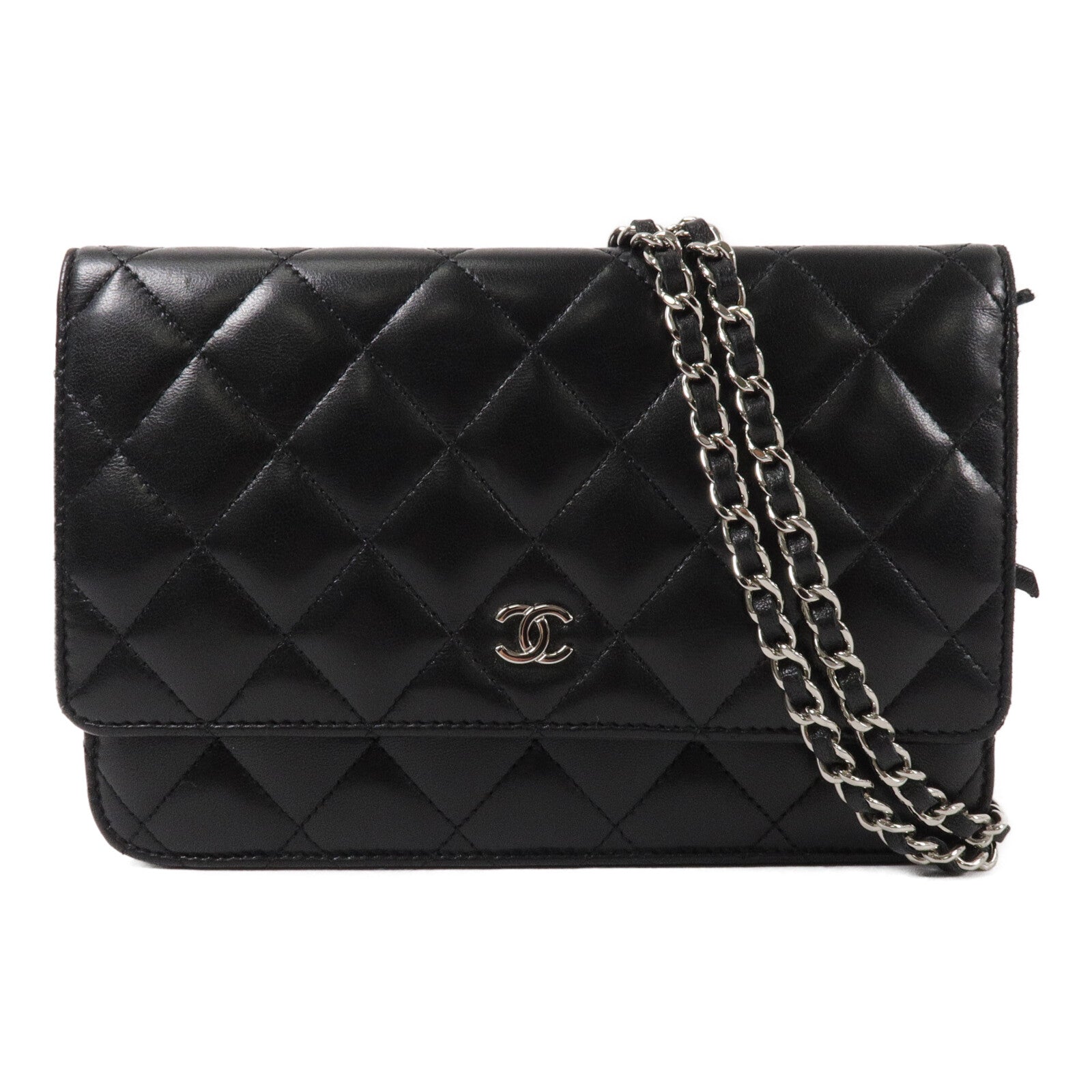 CHANEL 羊皮皮革WOC Wallet On Chain鏈帶肩背袋