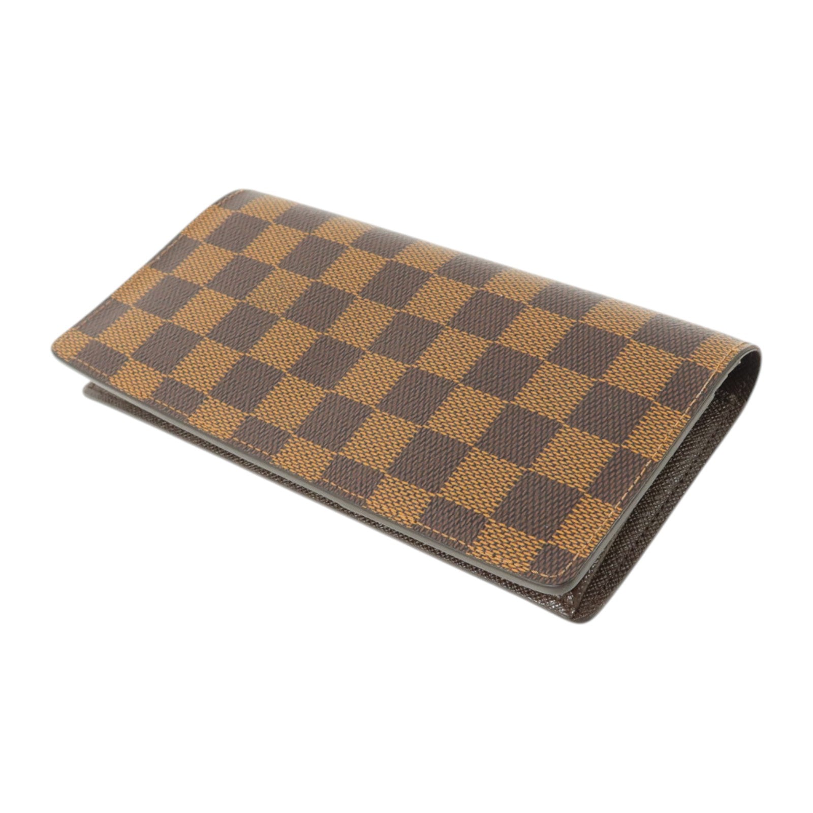 LOUIS VUITTON Damier Ebene Brazza長錢包