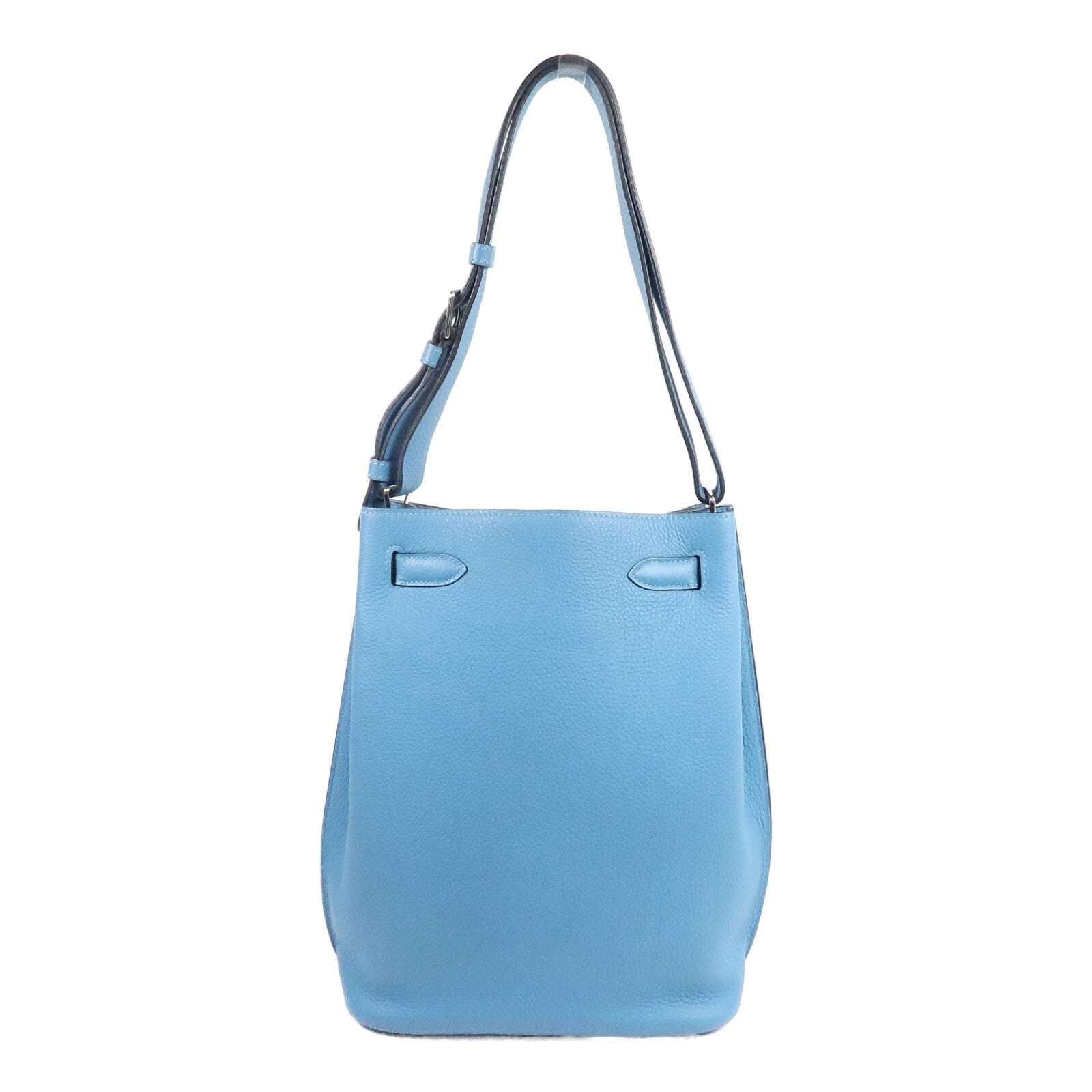 HERMES Clemence皮革So Kelly 22肩背袋Turquoise