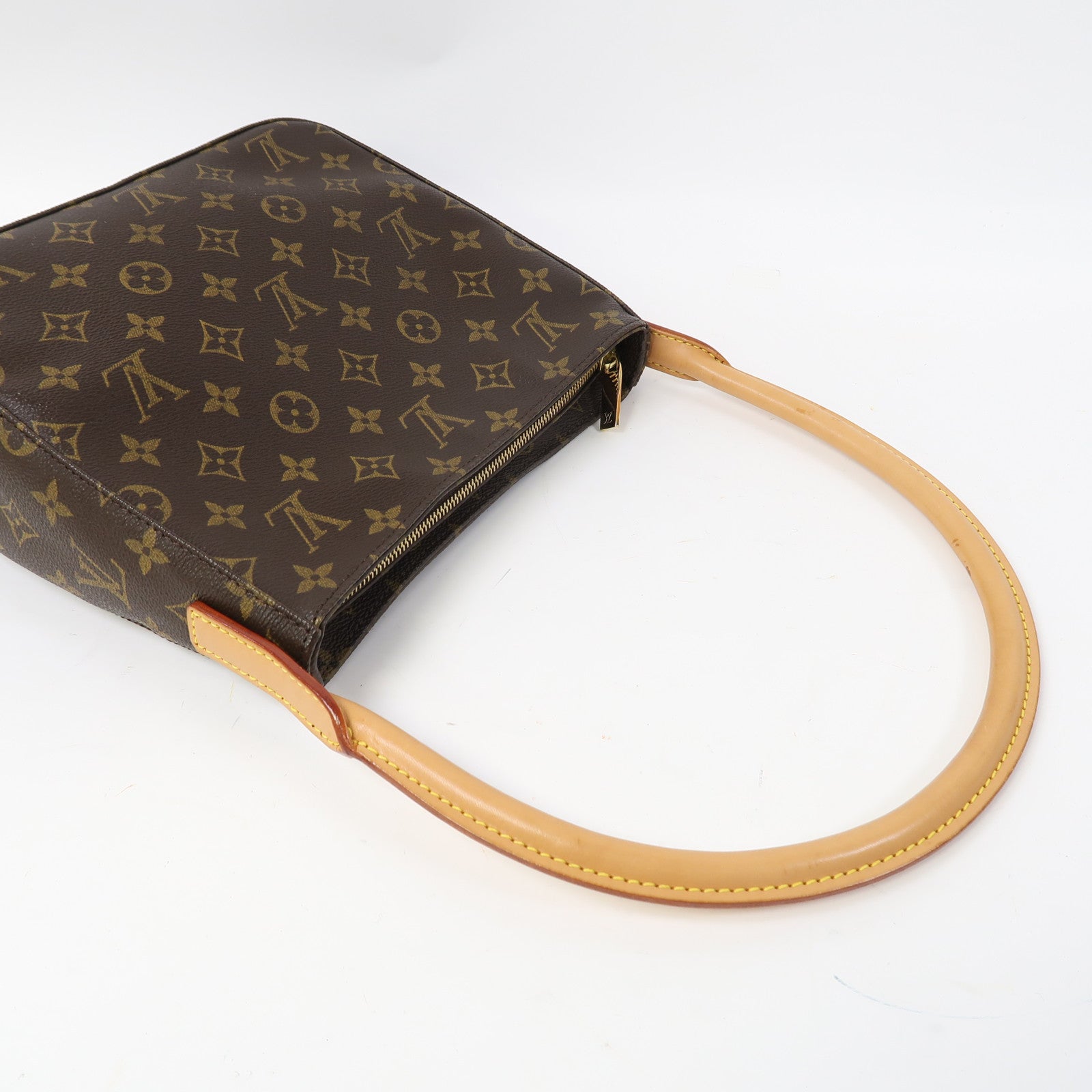 LOUIS VUITTON 【激減優惠】Monogram Looping MM金扣肩背袋啡色