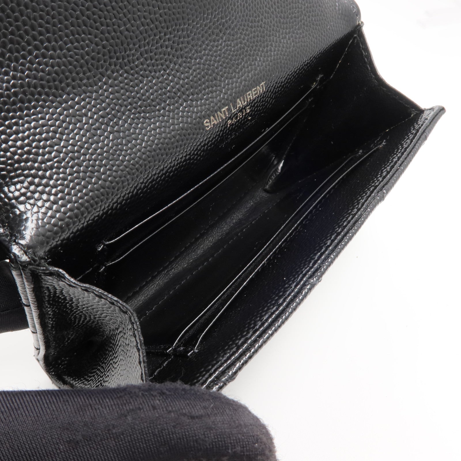 YVES SAINT LAURENT 牛皮皮革Small Envelope Wallet錢包