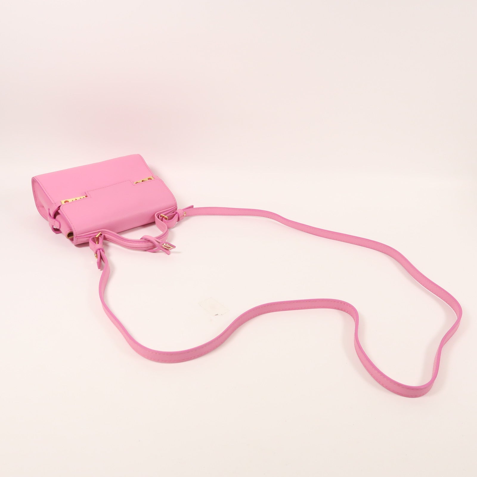 SELECTION 牛皮皮革Tempete金扣手挽肩背兩用袋