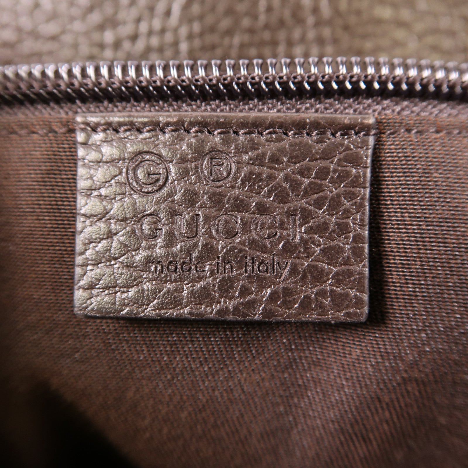 GUCCI 帆布Shoulder Bag銀扣肩背袋