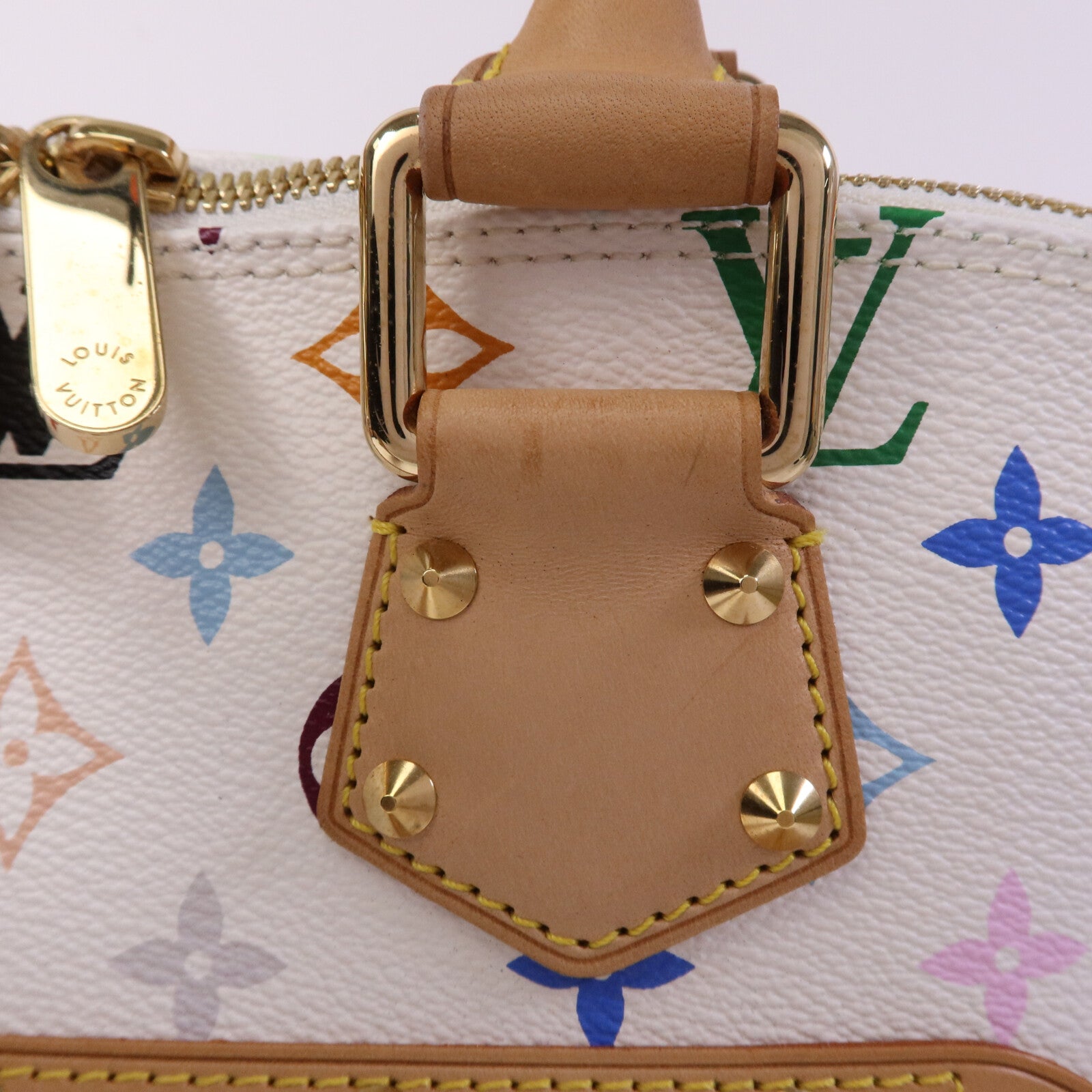 LOUIS VUITTON Monogram Multicolore Alma金扣手挽袋