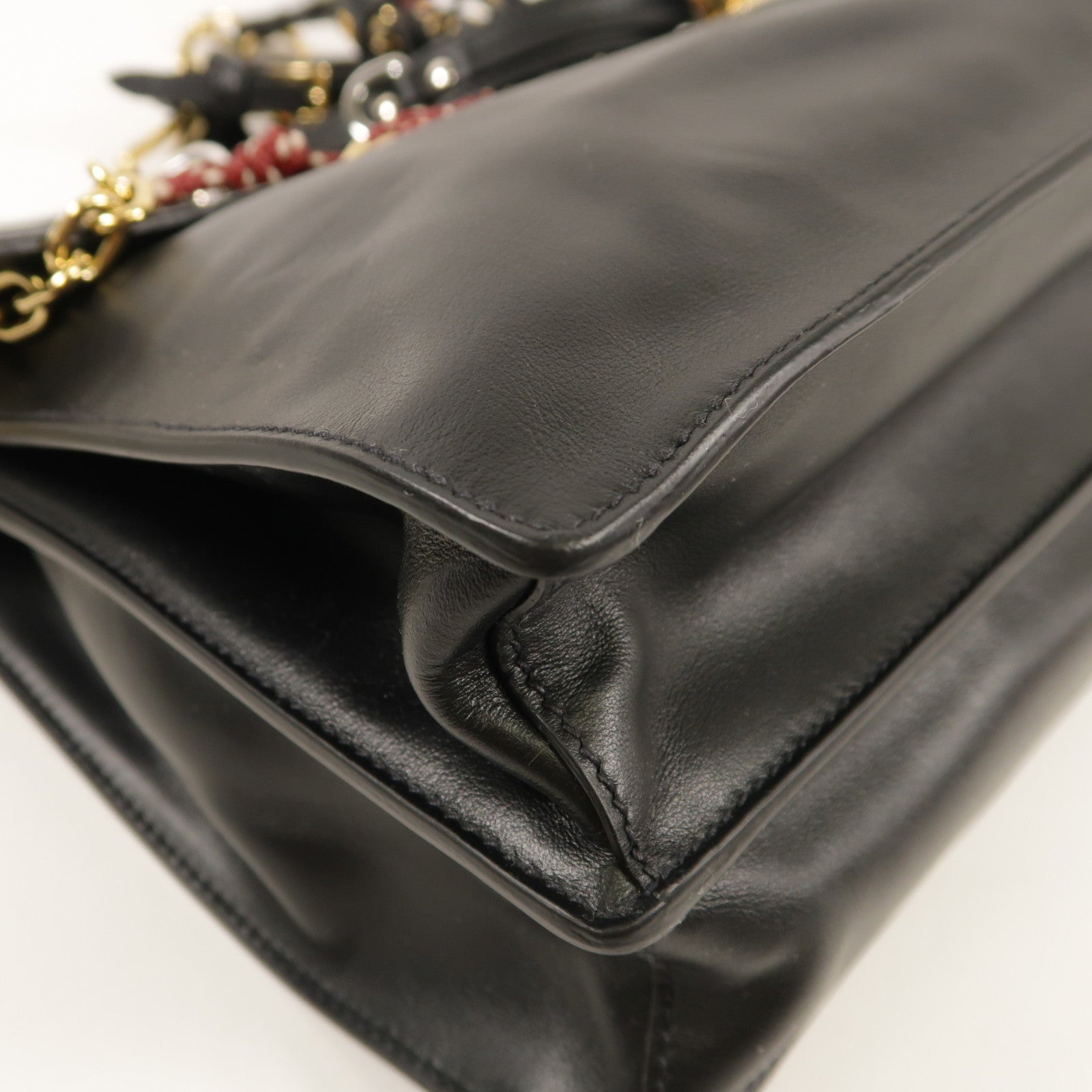 PRADA 牛皮皮革Soft Sound Large肩背袋