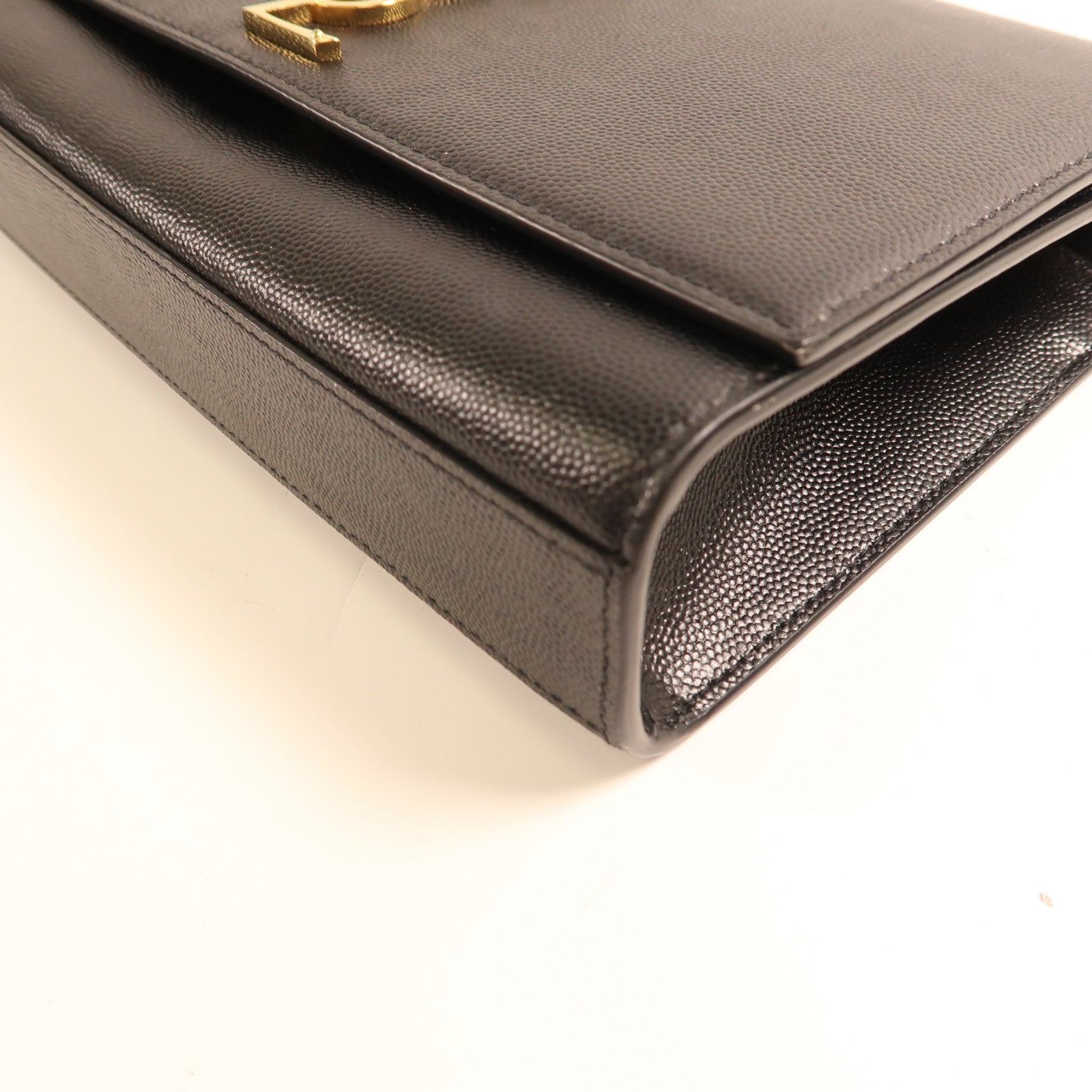 SAINT LAURENT 牛皮皮革Shoulder Bag金扣肩背袋