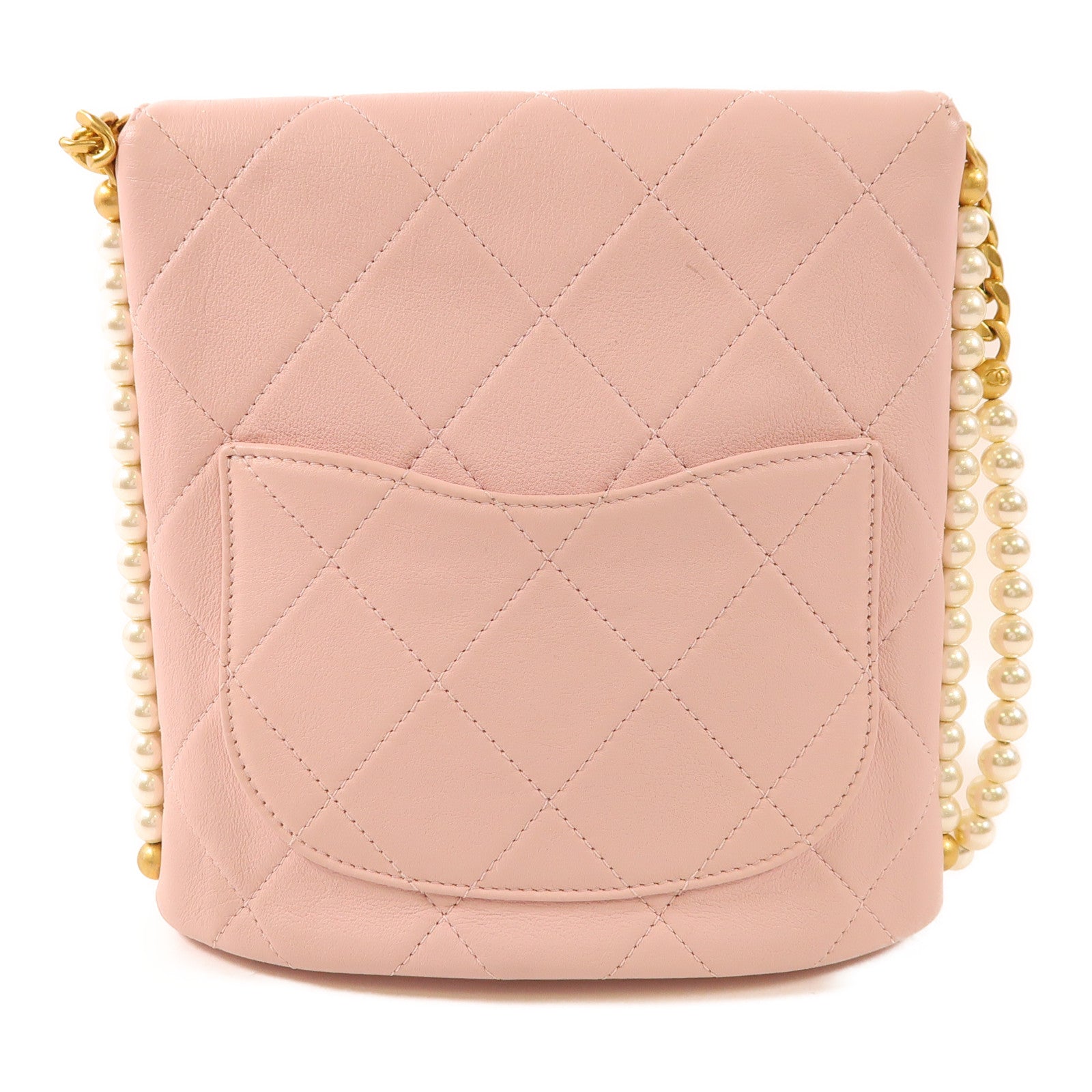 CHANEL 羊皮皮革Chain Shoulder金扣鏈帶肩背袋