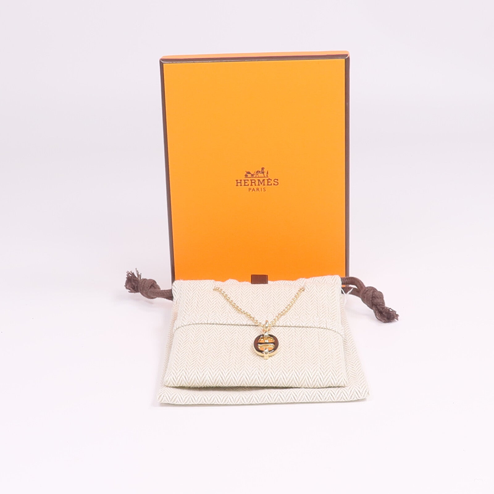 HERMES 【激減優惠】金屬Mini Maillon Pendant項鍊