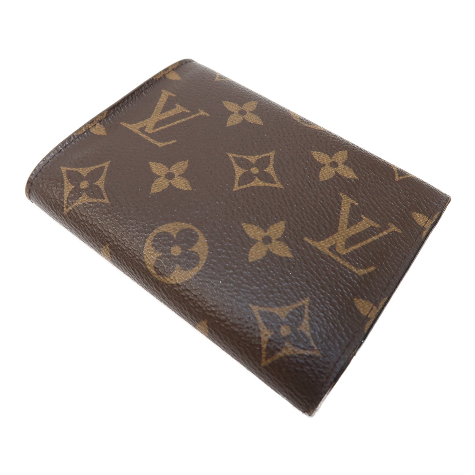 LOUIS VUITTON Monogram Victorine金扣錢包啡色/紫紅色
