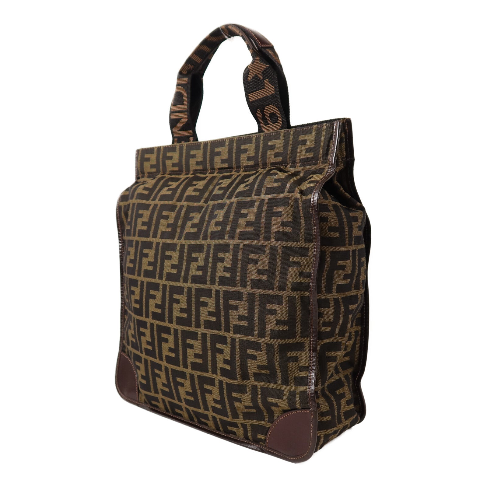 FENDI 帆布Hand Bag銀扣手挽袋