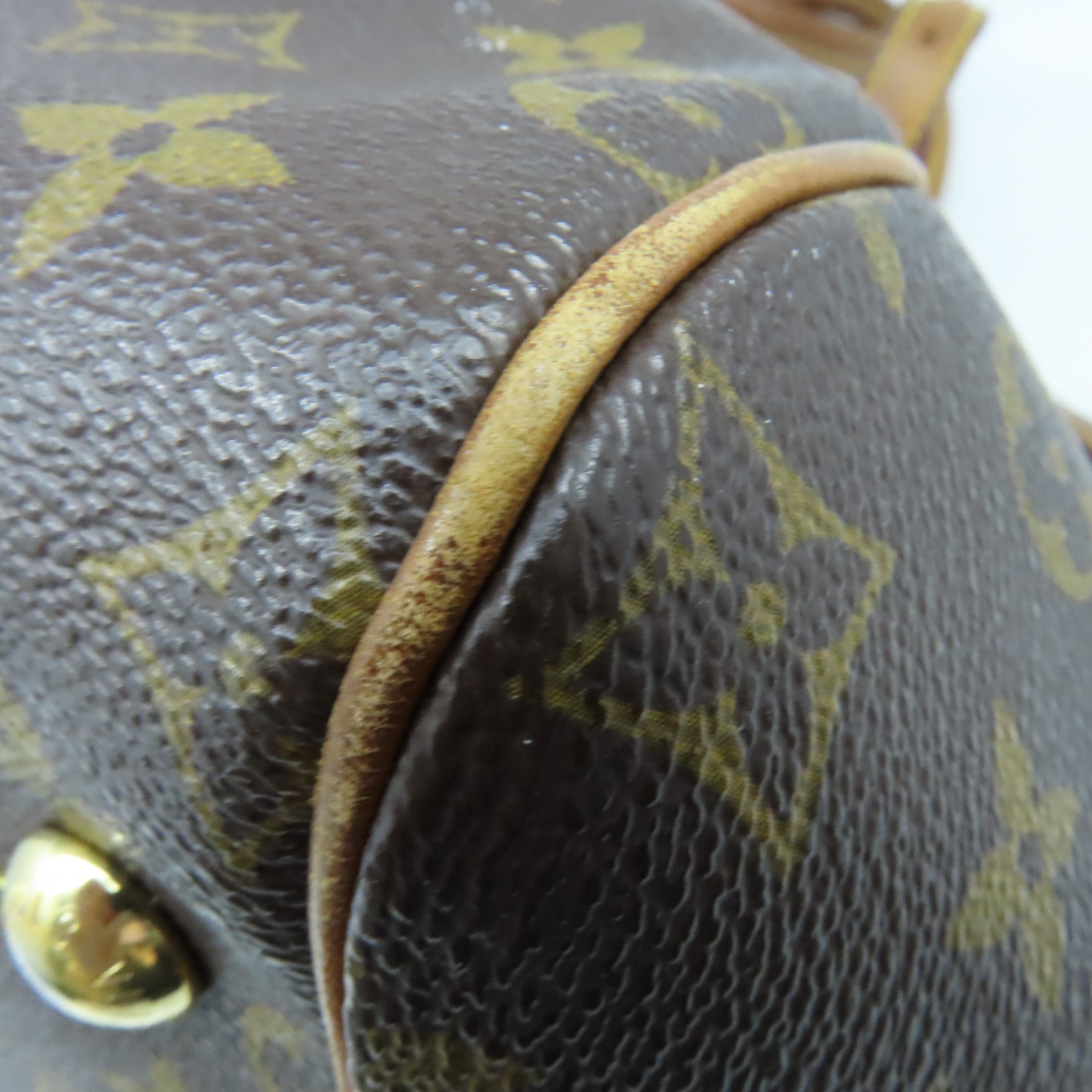 LOUIS VUITTON 【激減優惠】Monogram Tivoli GM金扣手挽袋啡色