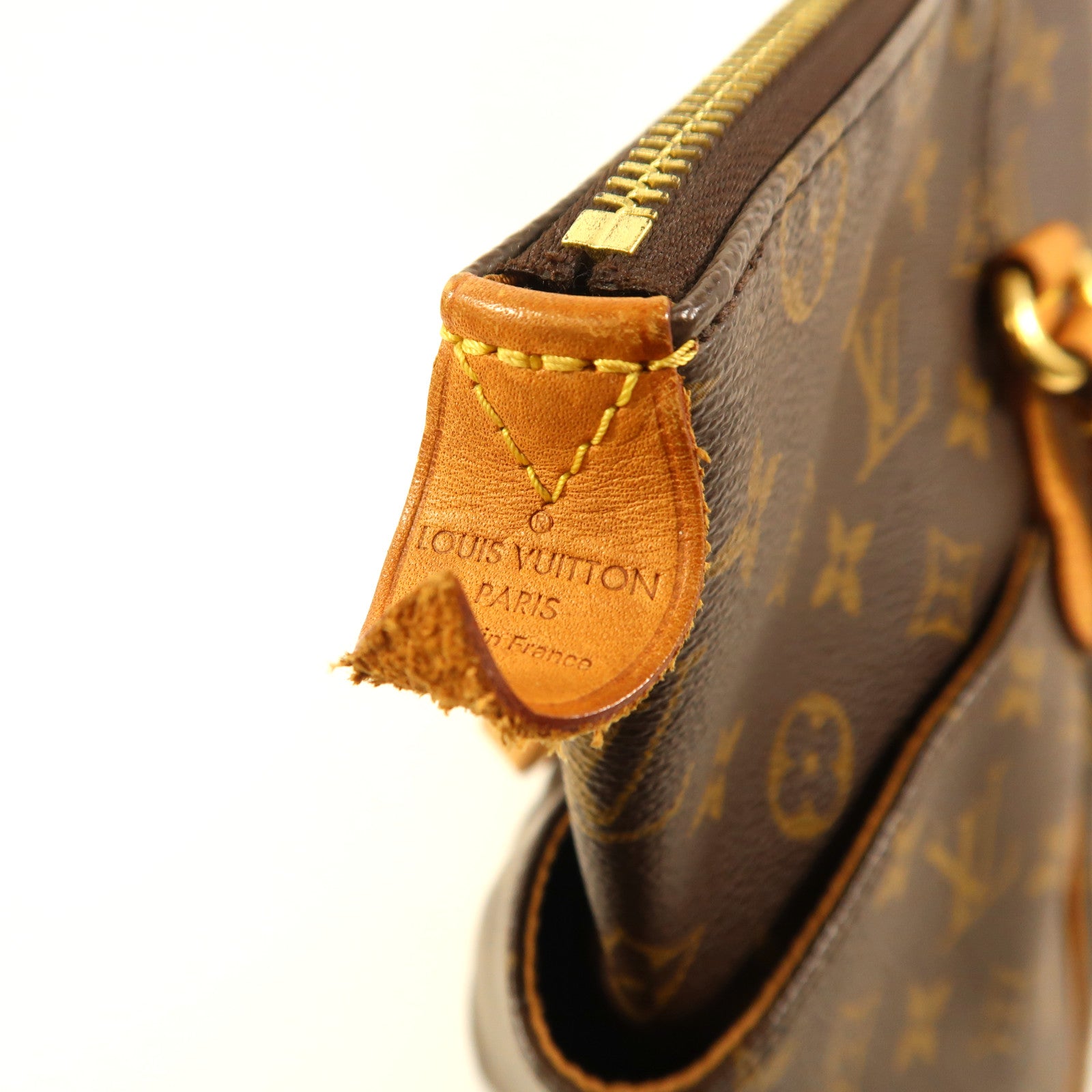 LOUIS VUITTON Monogram Totally MM金扣肩背袋棕色