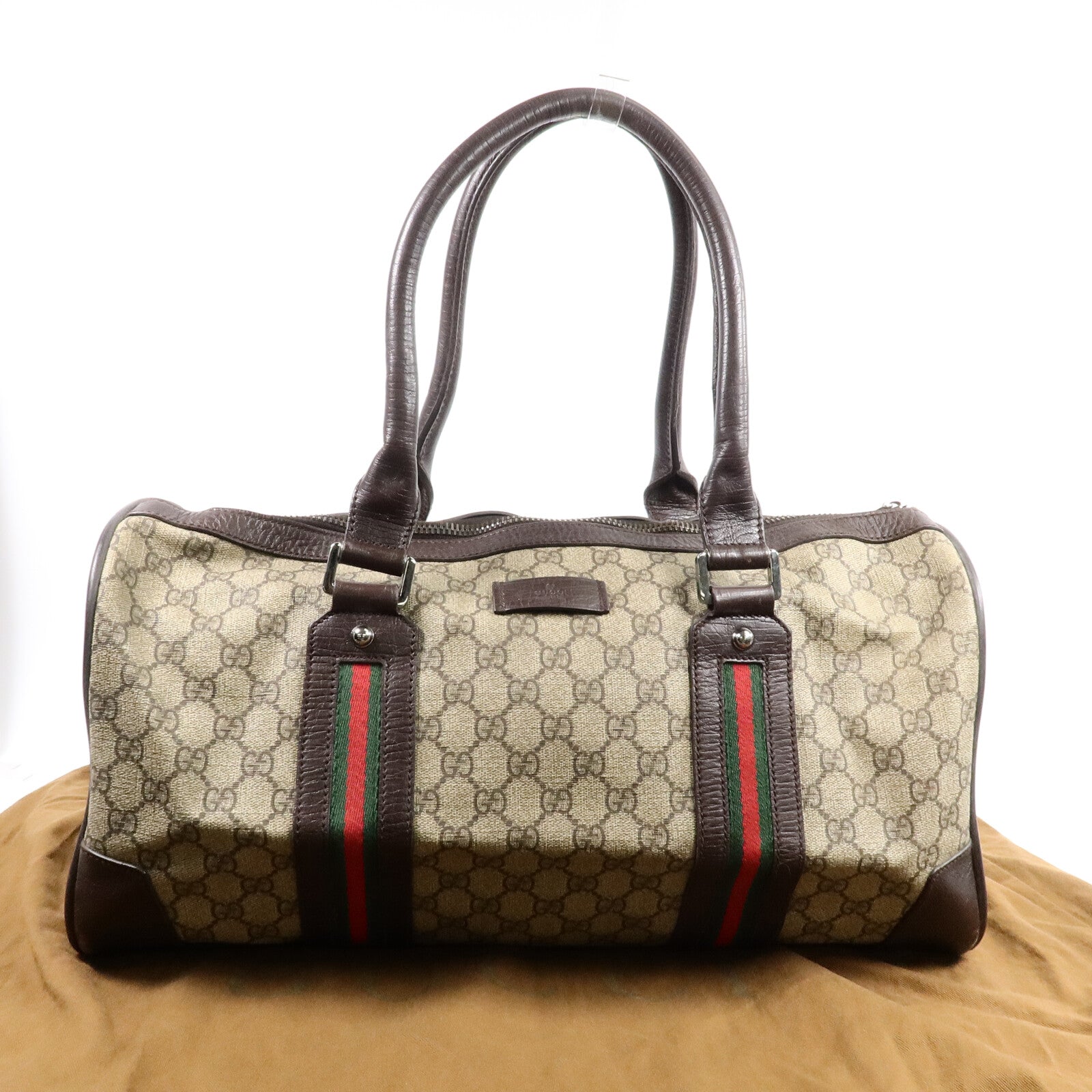 GUCCI 塗層帆布Boston Bag肩背袋