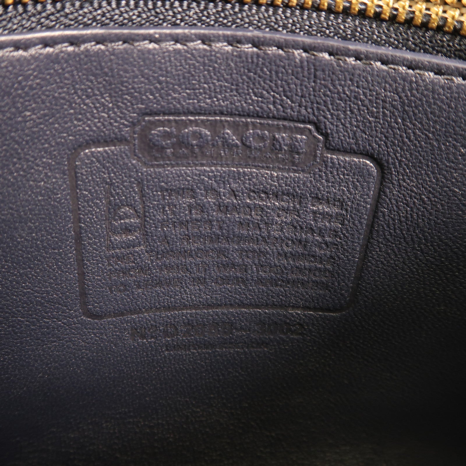 COACH 塗層帆布/牛皮皮革2 way Shoulder金扣肩背袋