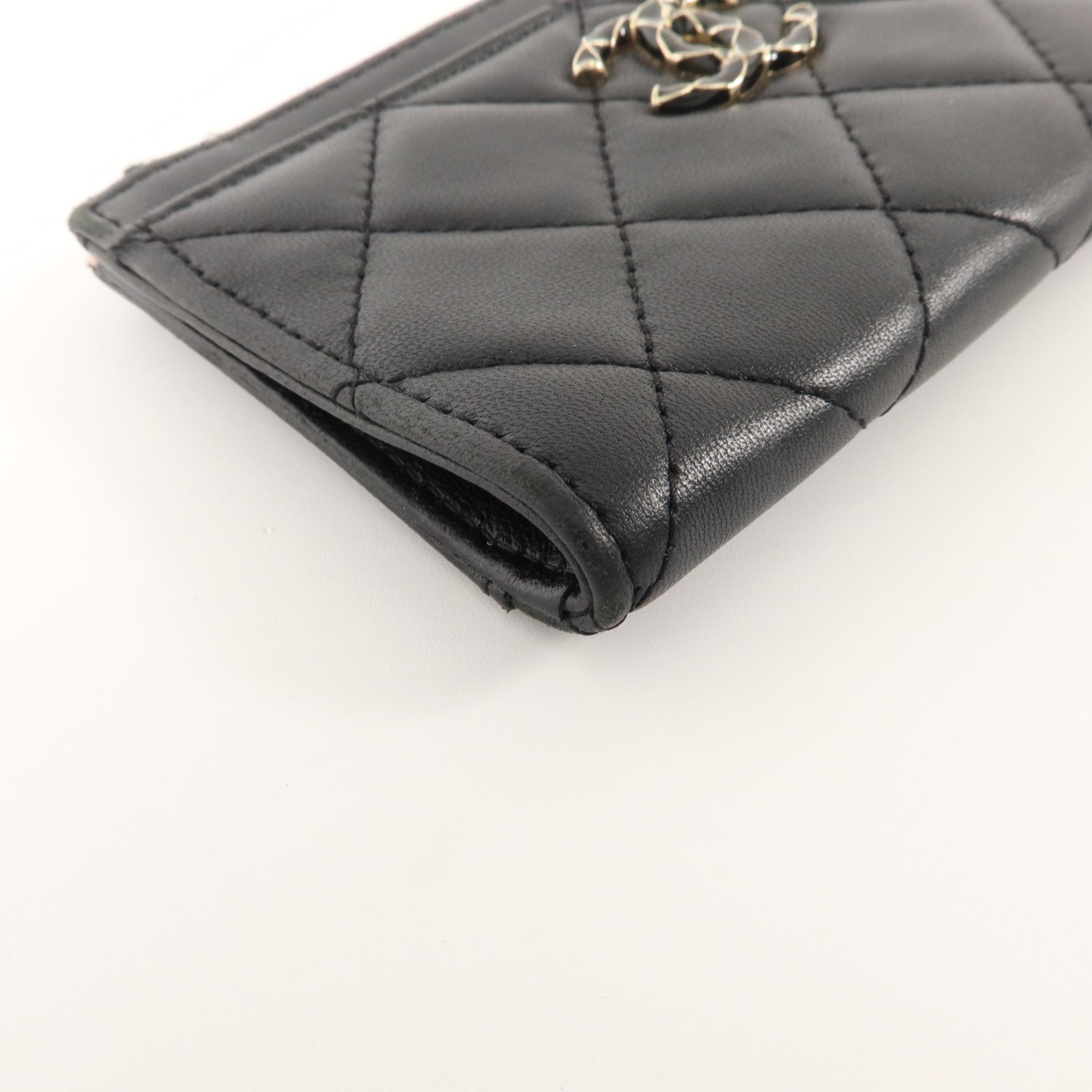 CHANEL 羊皮皮革Card Case金扣卡片套