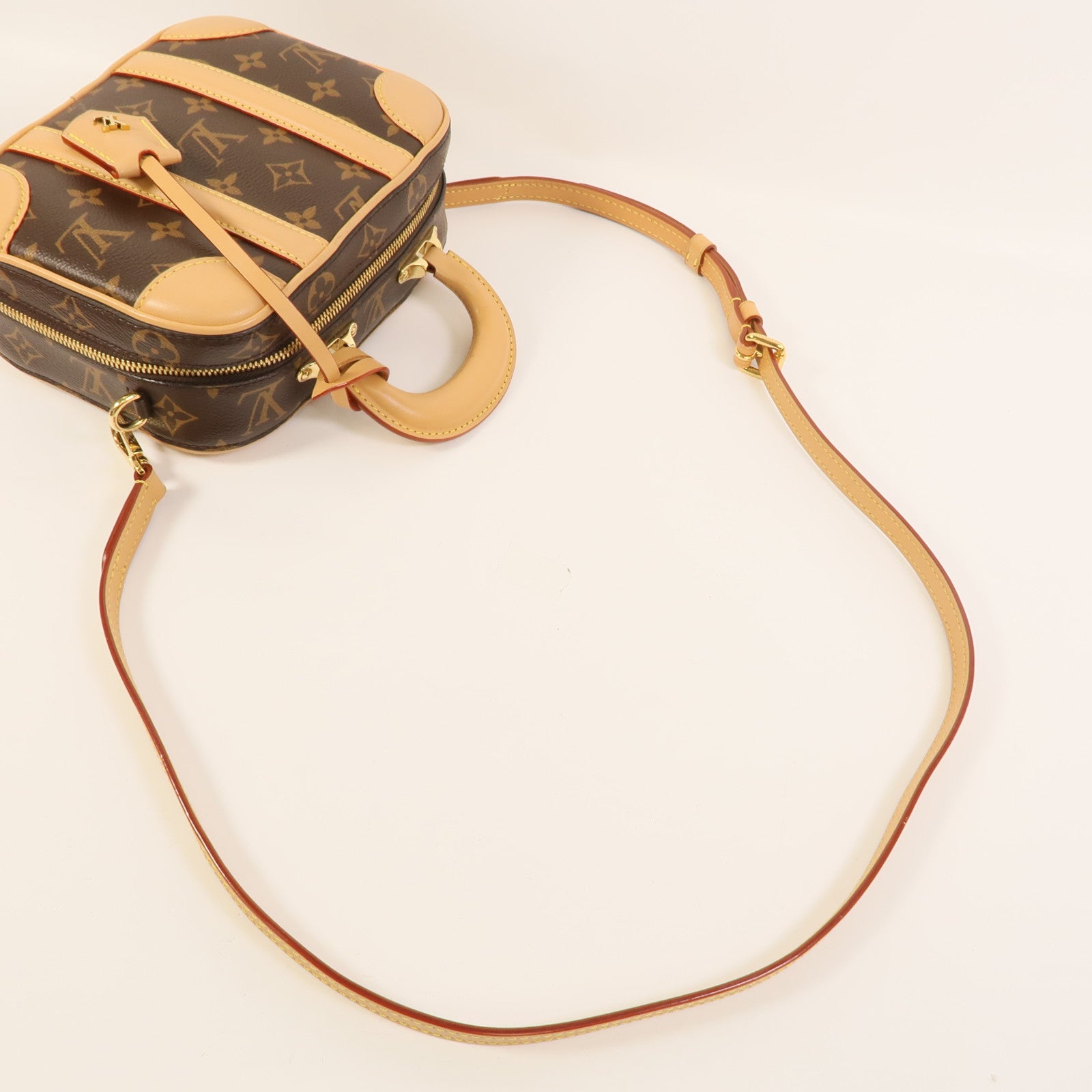 LOUIS VUITTON Monogram Valisette金扣手挽肩背兩用袋