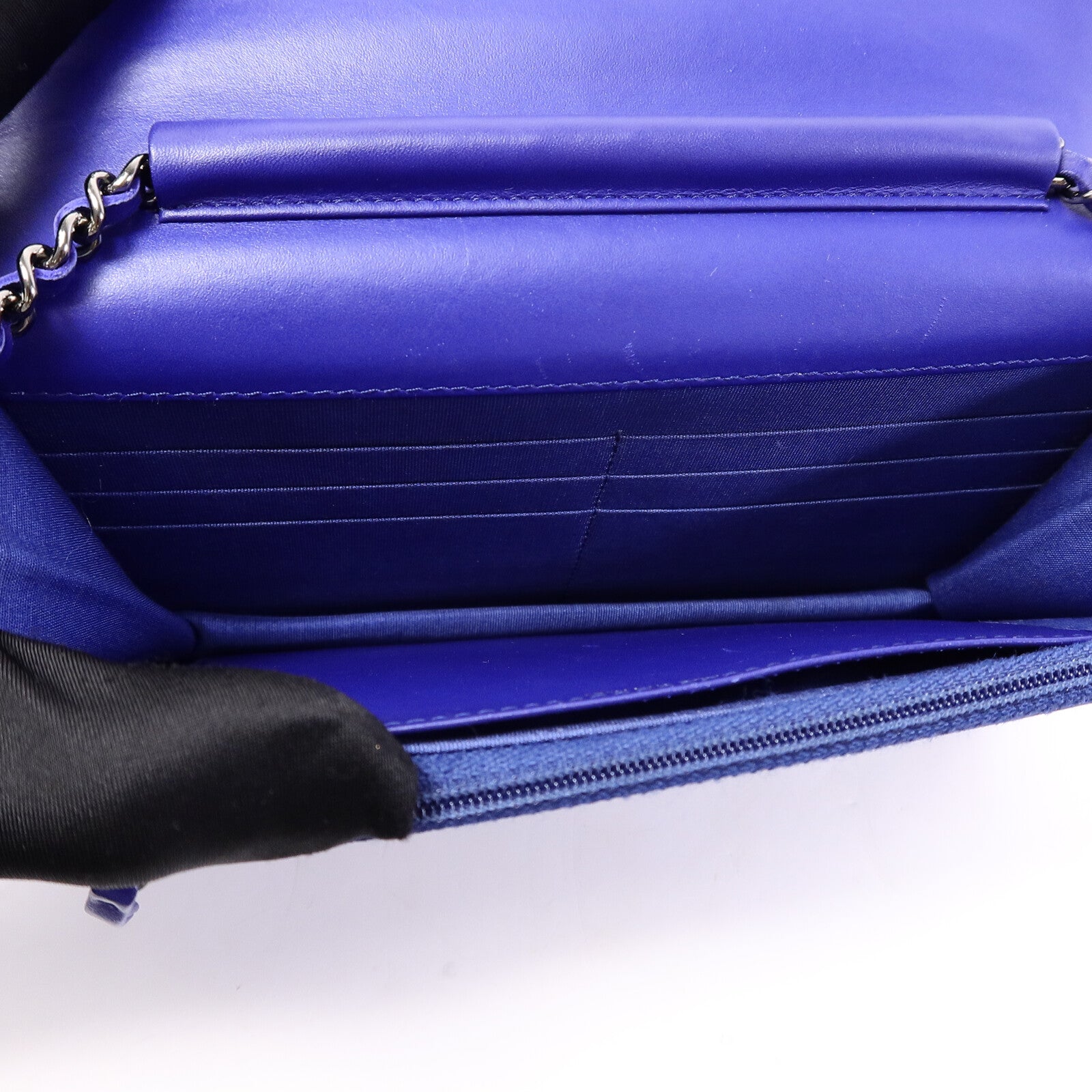 CHANEL 漆皮皮革WOC Wallet On Chain鏈帶肩背袋