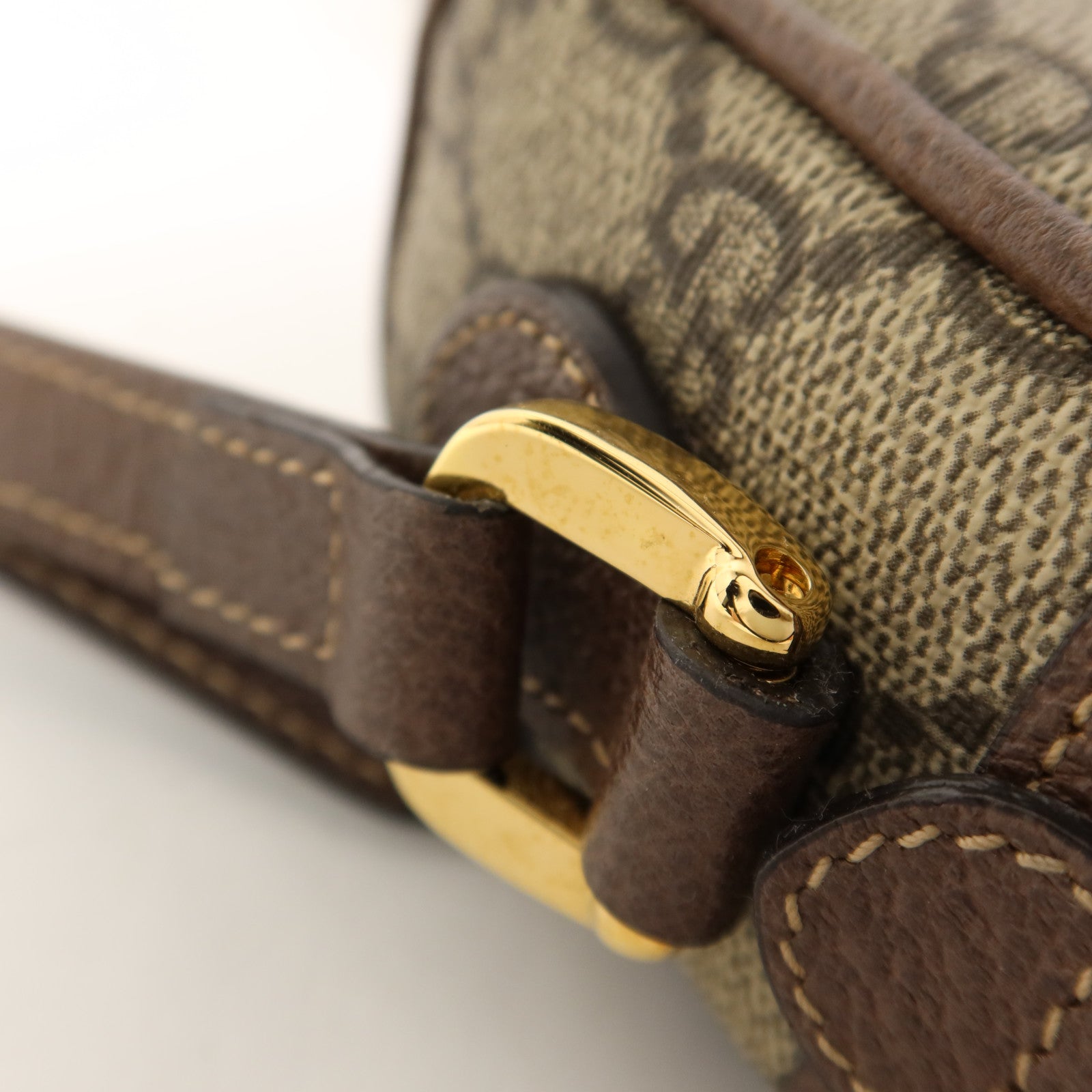 GUCCI 塗層帆布Ophidia GG Supreme Mini Bag金扣肩背袋