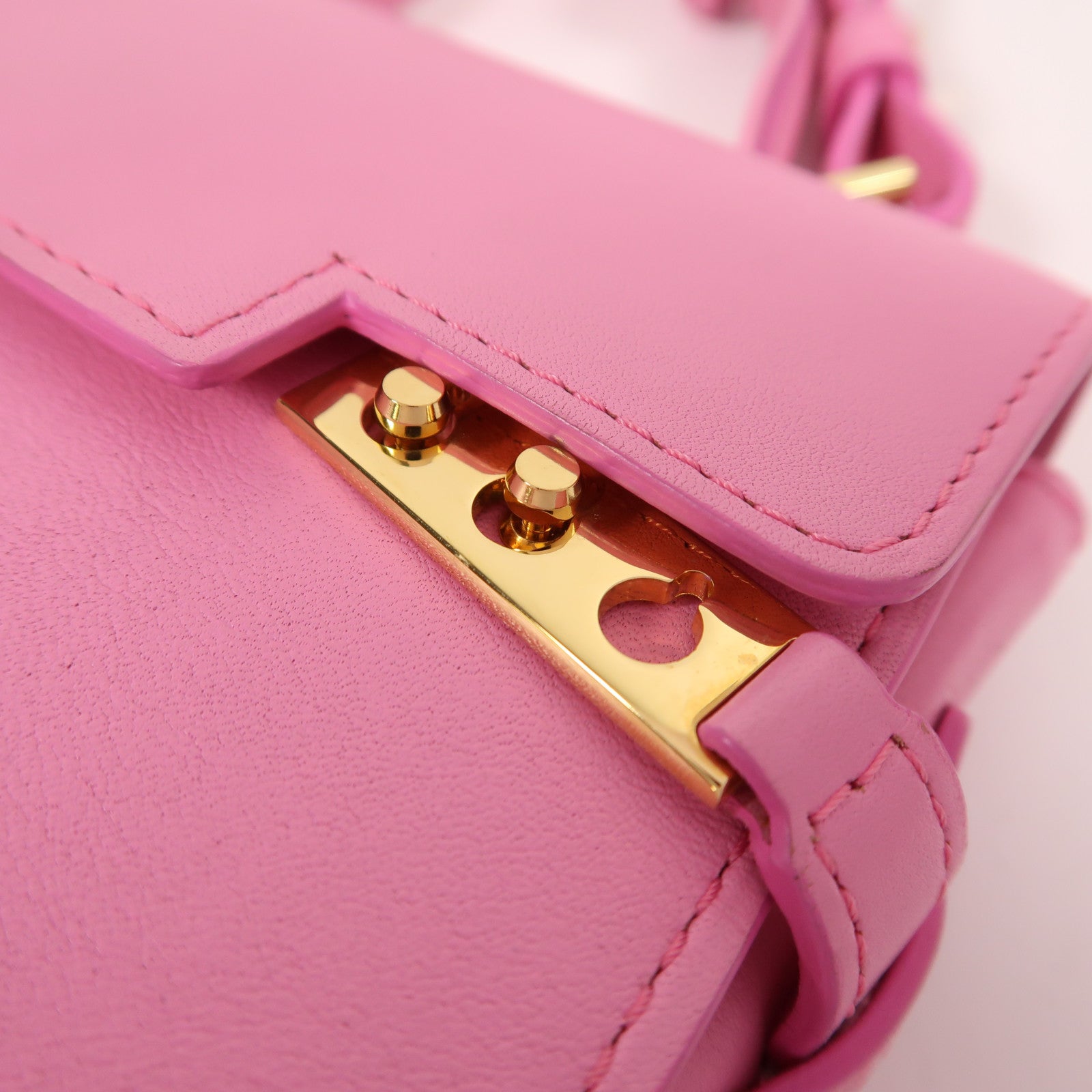 SELECTION 牛皮皮革Tempete金扣手挽肩背兩用袋