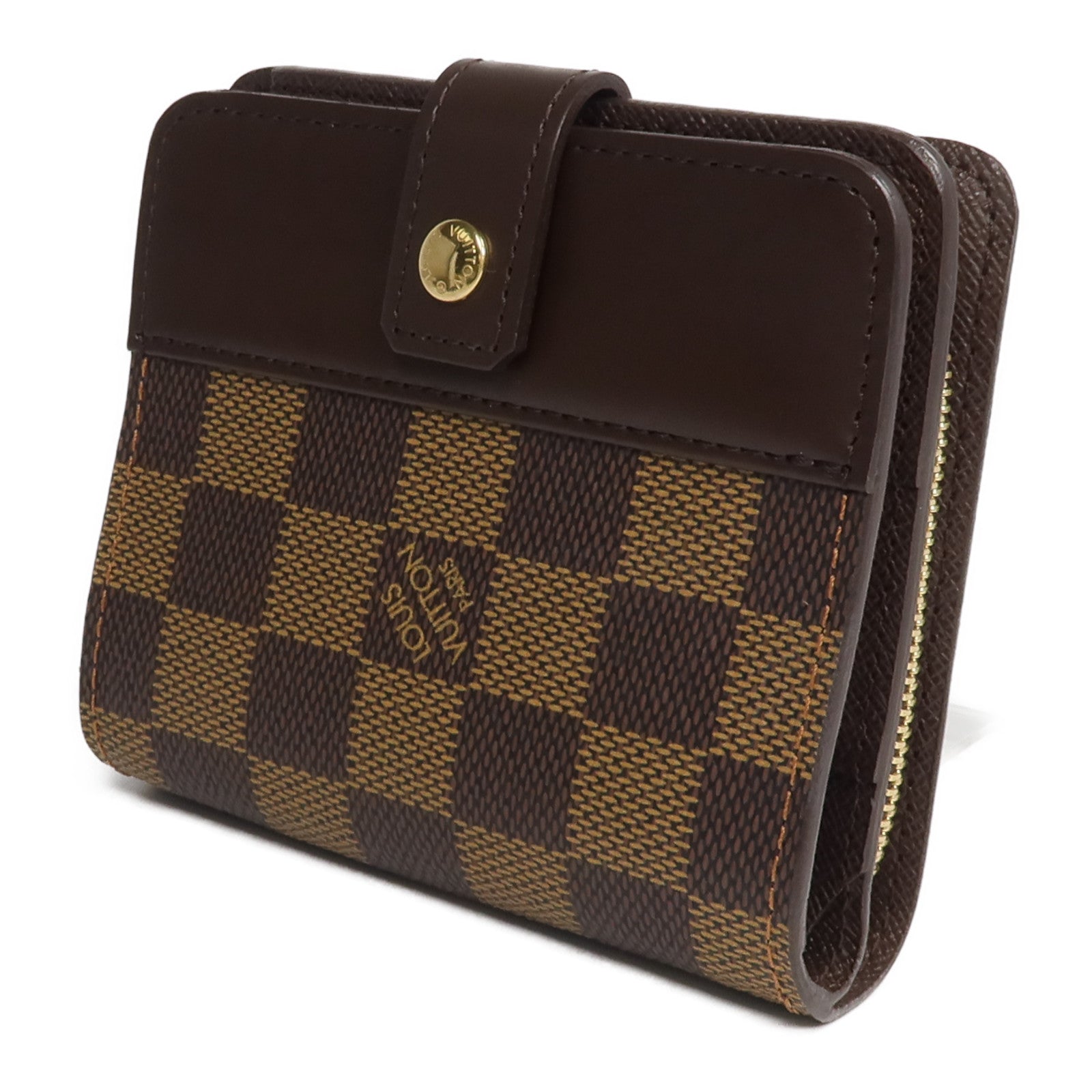 LOUIS VUITTON Damier Compact Zip Wallet錢包