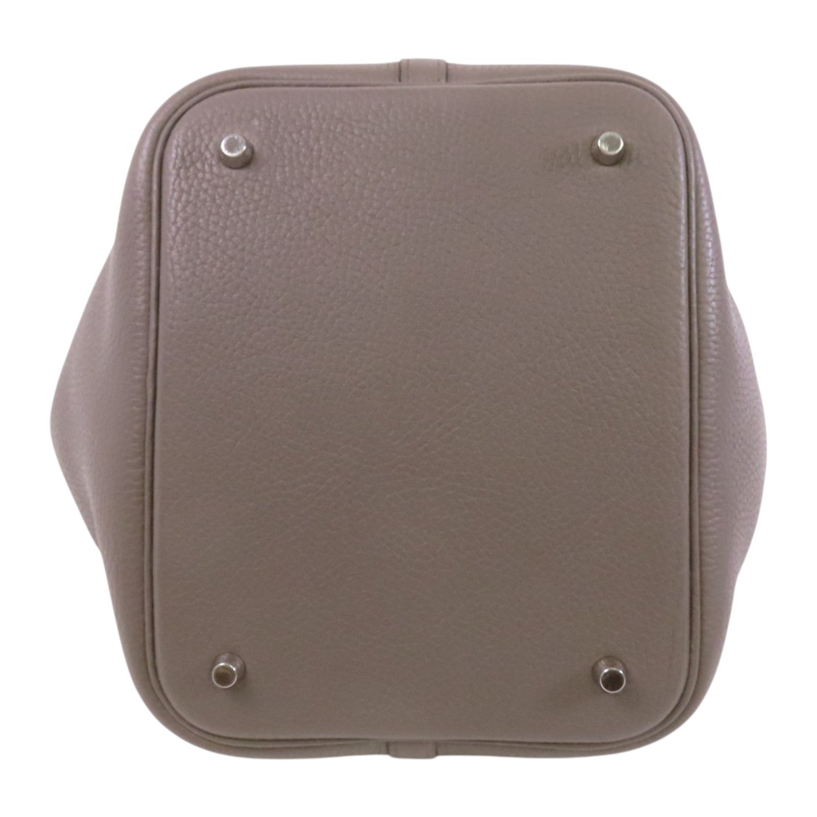 HERMES Clemence皮革Picotin MM銀扣手挽大