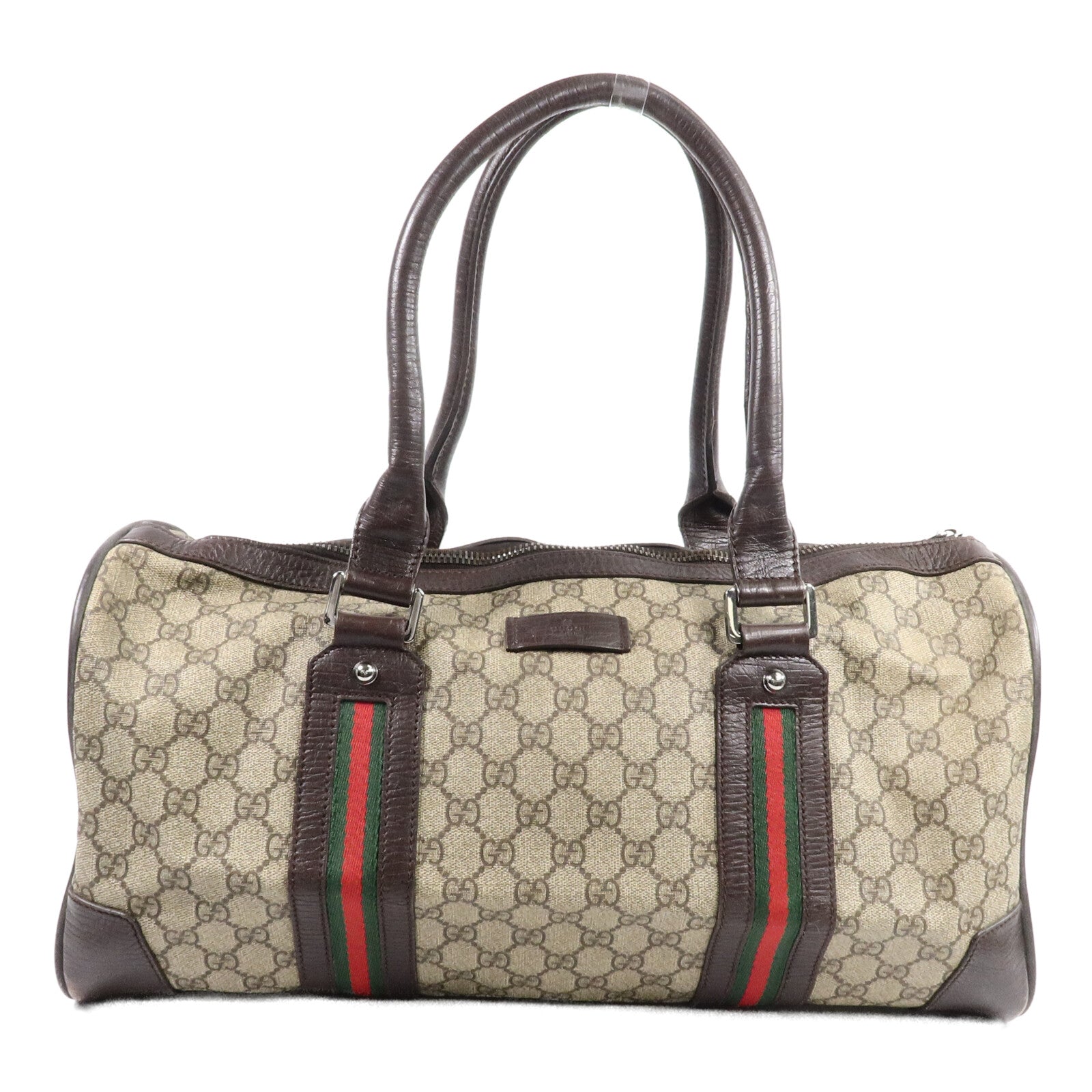 GUCCI 塗層帆布Boston Bag肩背袋