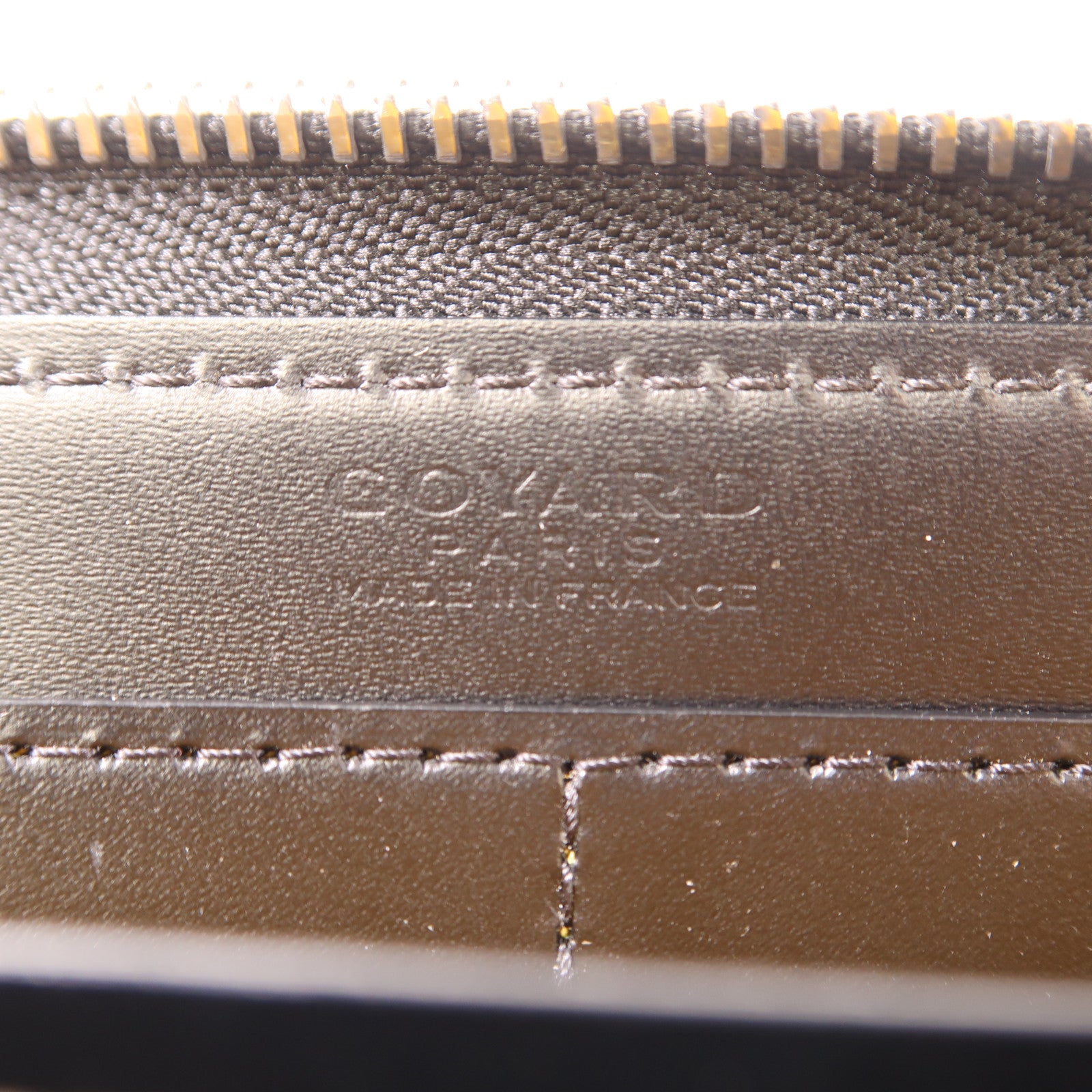 GOYARD 塗層帆布/皮革Matignon銀扣長錢包黑色