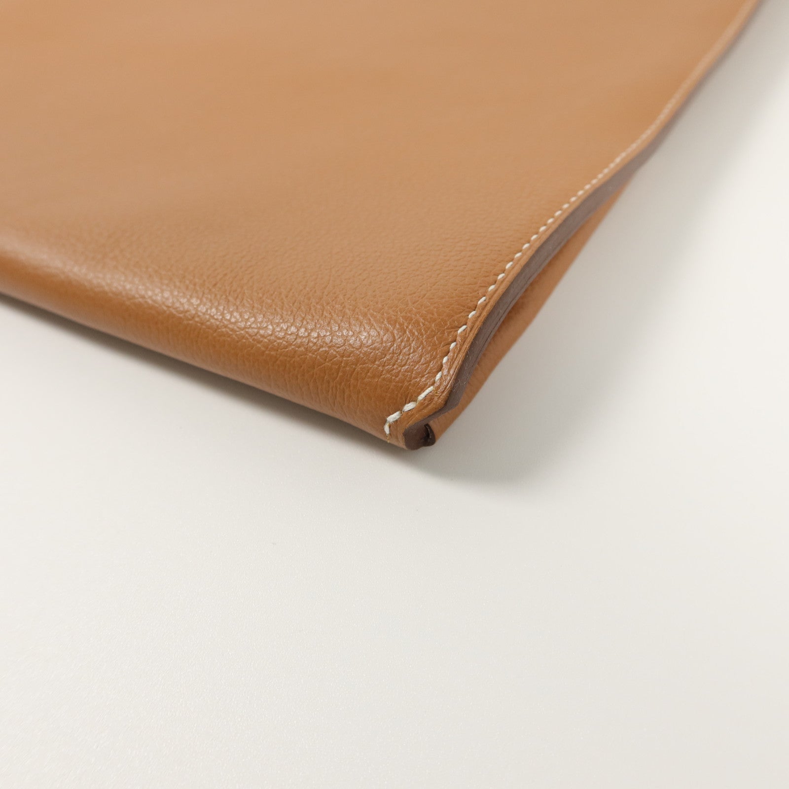 HERMES Togo/Evercolor皮革Manhattan Duo 35手拿包Gold