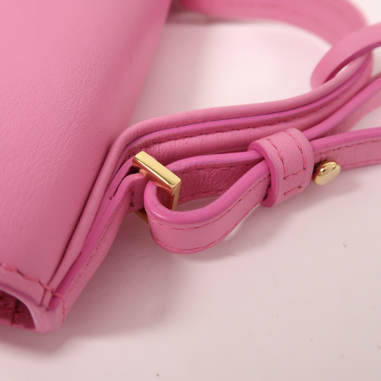 SELECTION 牛皮皮革Tempete金扣手挽肩背兩用袋