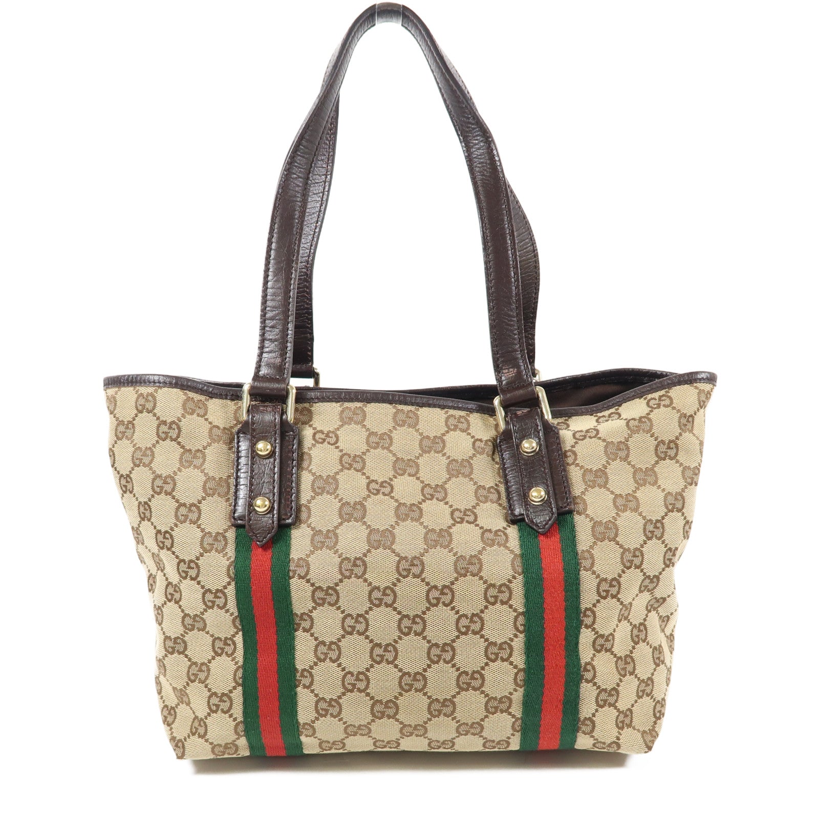 GUCCI 帆布Shoulder Bag金扣肩背袋