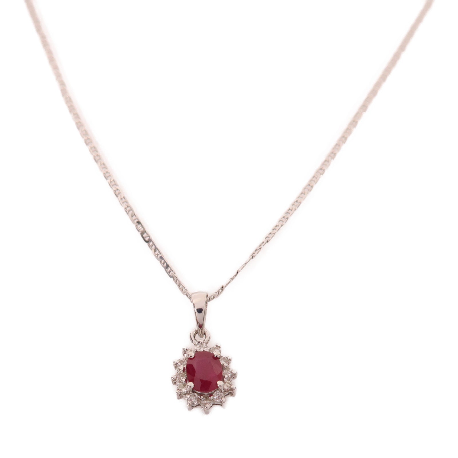 JEWELRY 18K白金Ruby Necklace項鍊