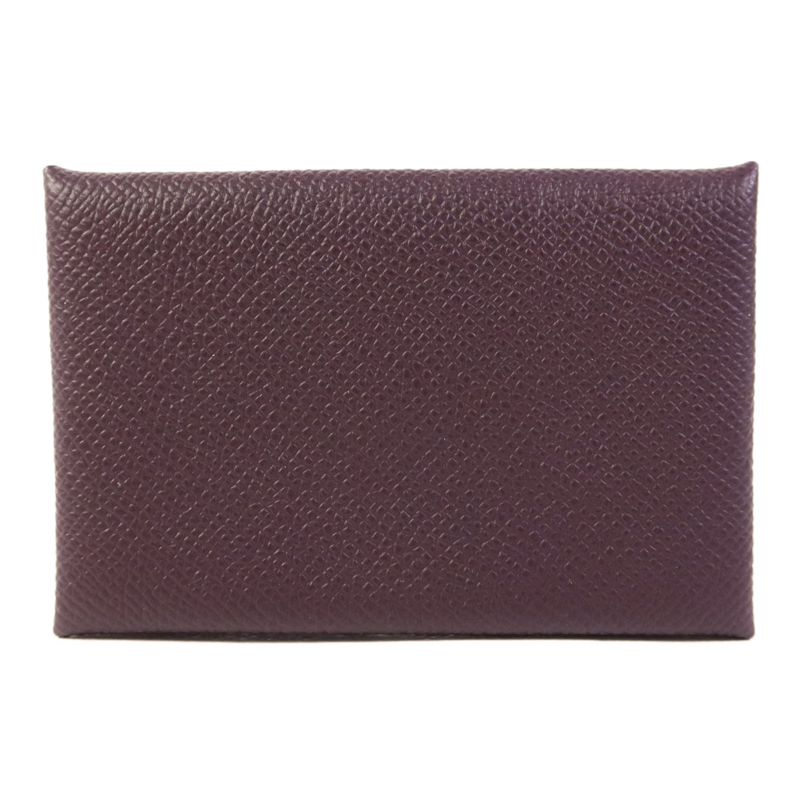 HERMES Epsom皮革Calvi卡片套Purple