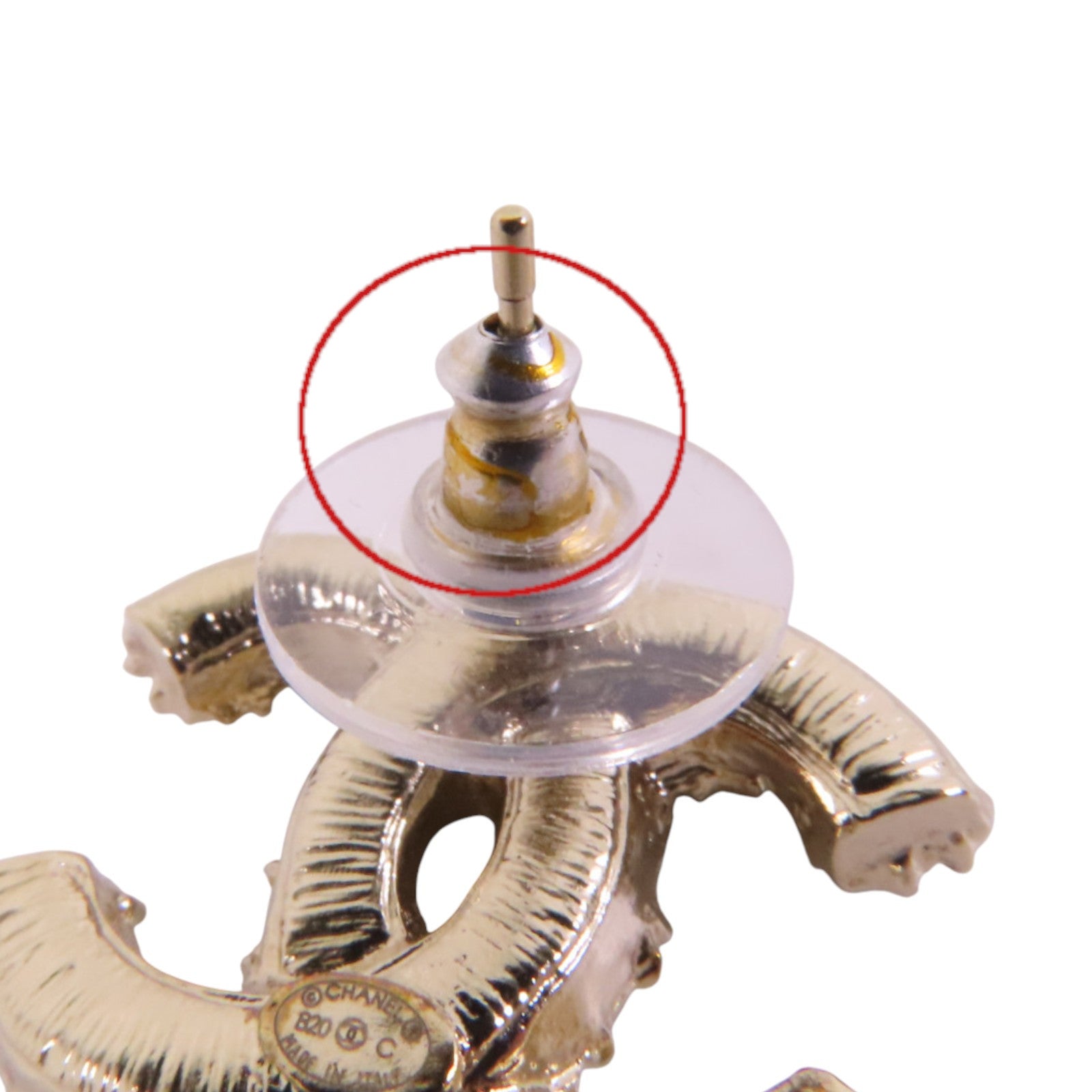 CHANEL 金屬/仿珍珠Earrings銀扣耳環