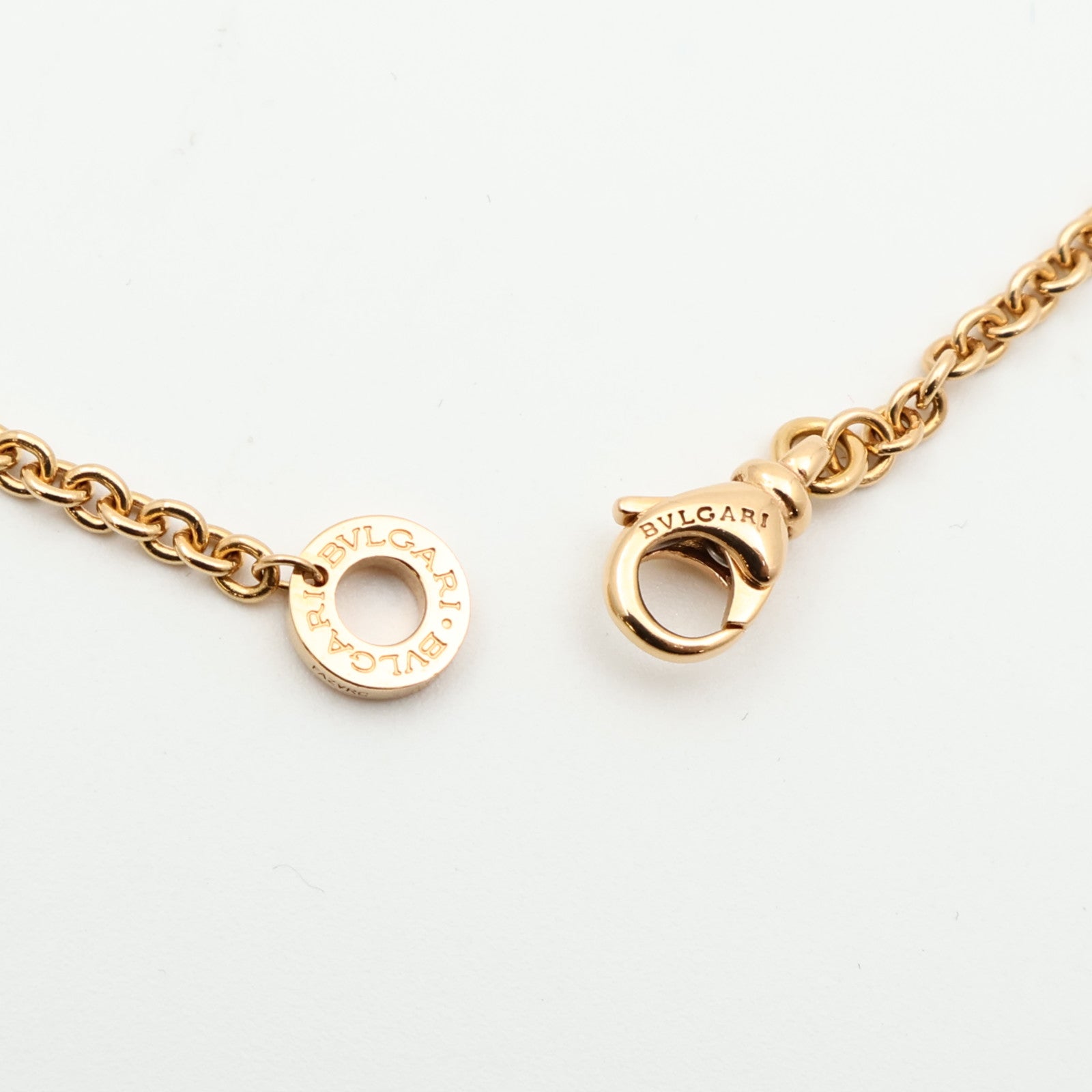 BVLGARI 18K玫瑰金Bvlgari Necklace縞瑪瑙項鍊