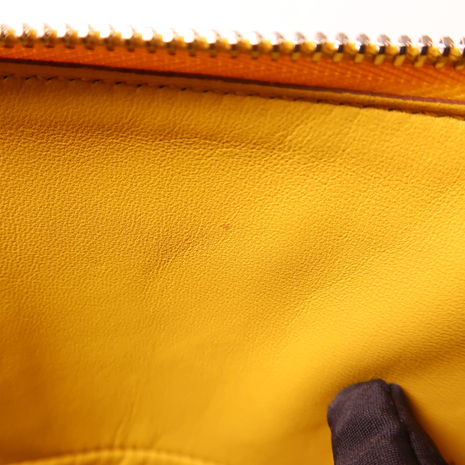 HERMES Epsom皮革Bolide 31銀扣手挽袋Jaune Ambre