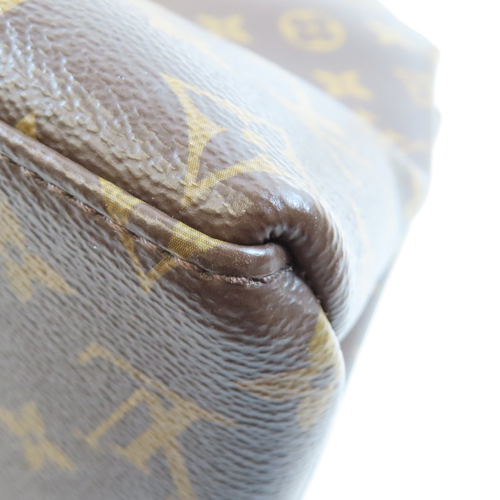 LOUIS VUITTON Monogram Petit Palais金扣手挽肩背兩用袋棕色
