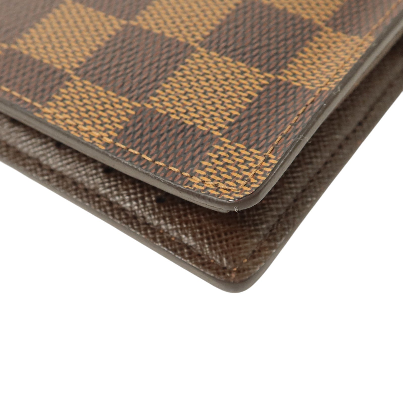 LOUIS VUITTON Damier Ebene Brazza長錢包