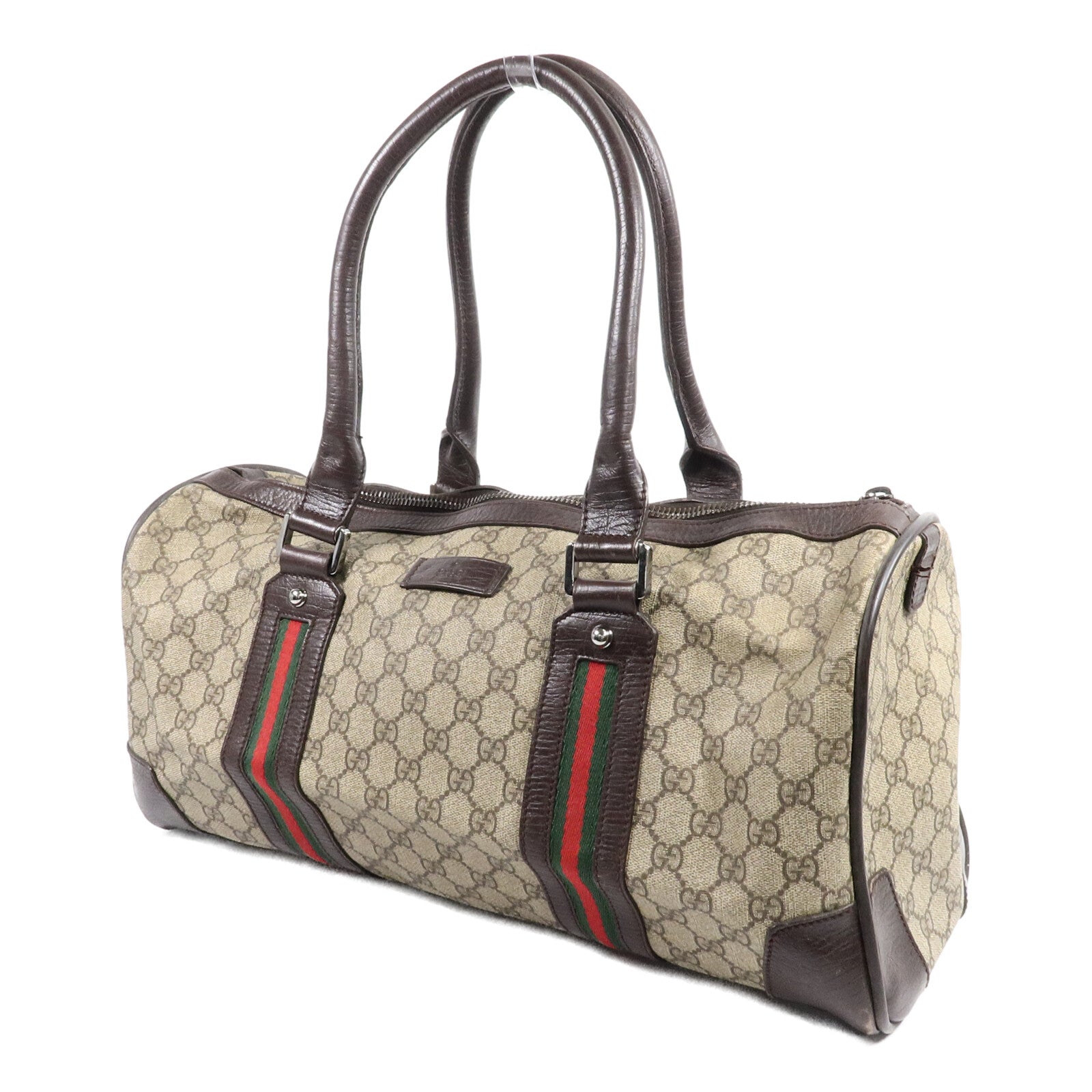 GUCCI 塗層帆布Boston Bag肩背袋