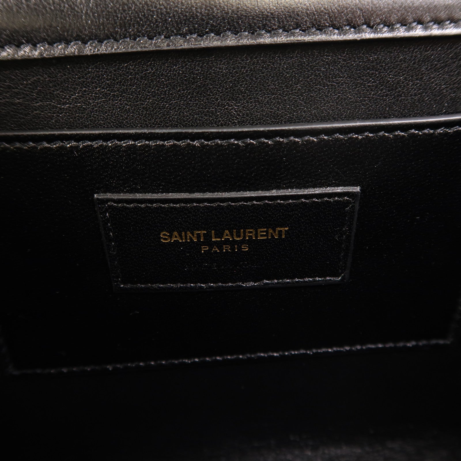SAINT LAURENT 麂皮皮革Kate金扣鏈帶肩背袋