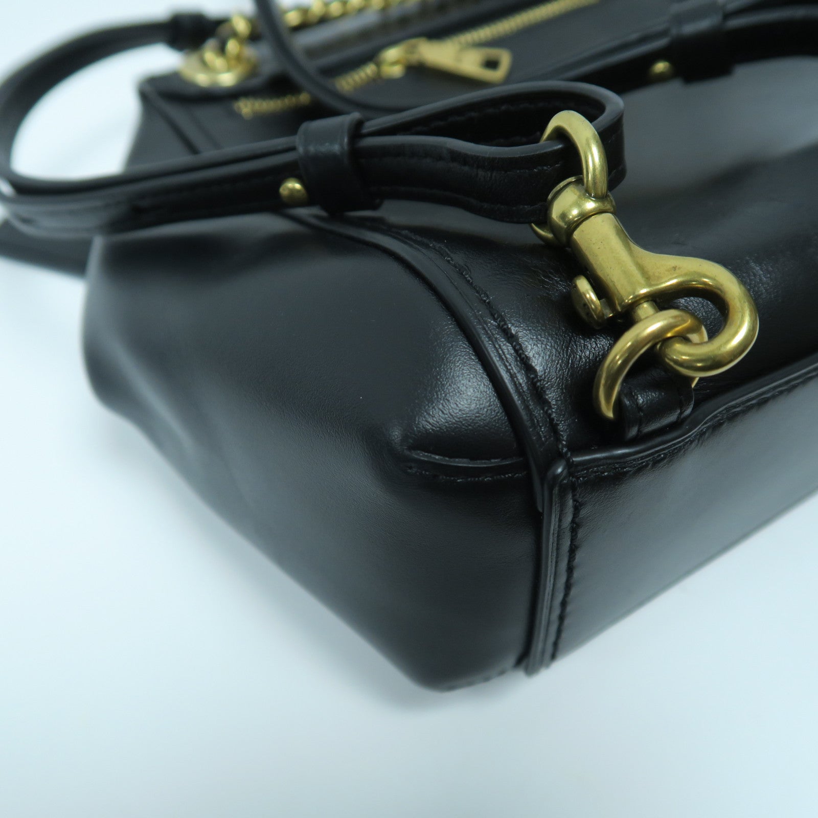 COACH 【激減優惠】牛皮皮革Parker Convertible Backpack 16金扣背包黑色
