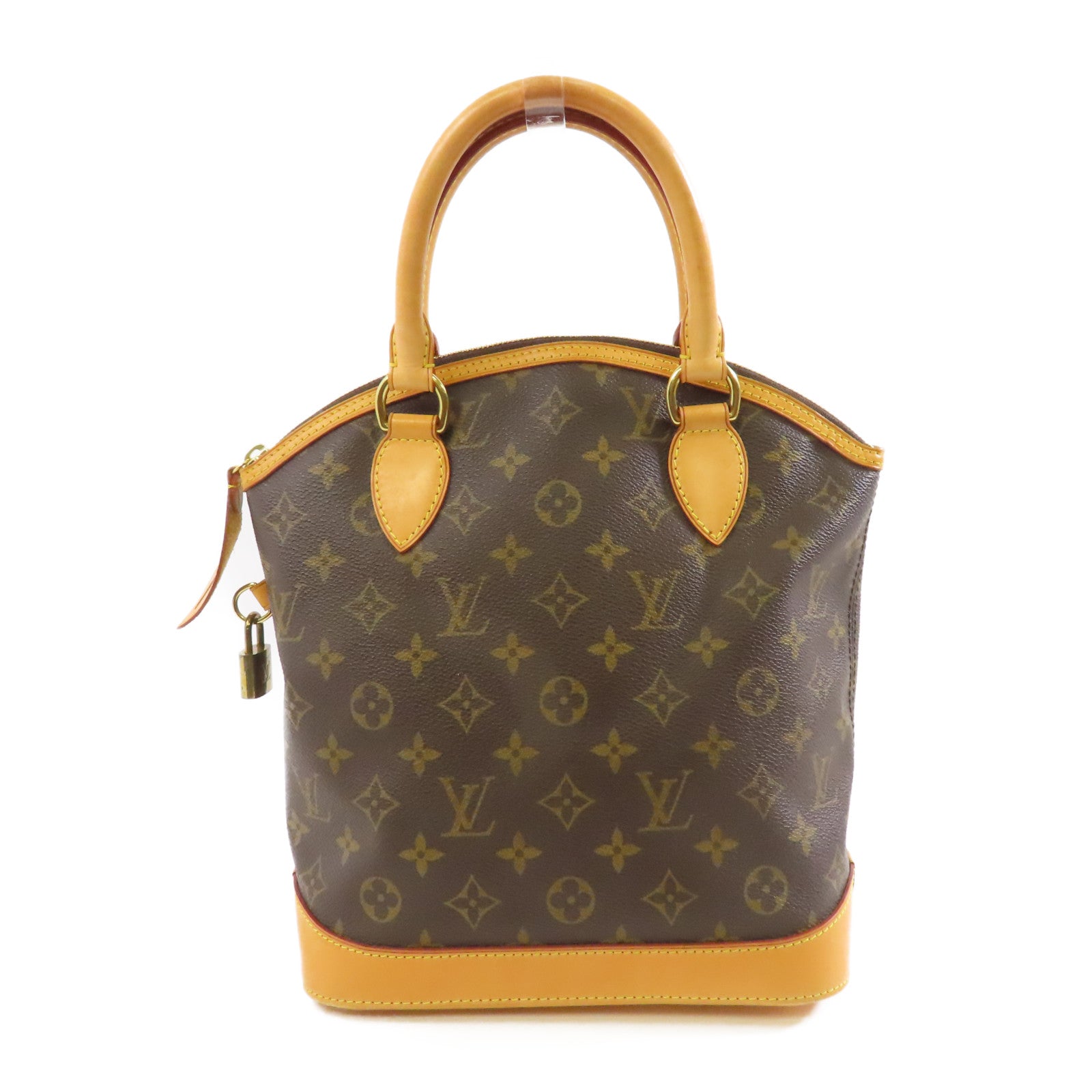 LOUIS VUITTON 【激減優惠】Monogram Lockit金扣手挽袋啡色