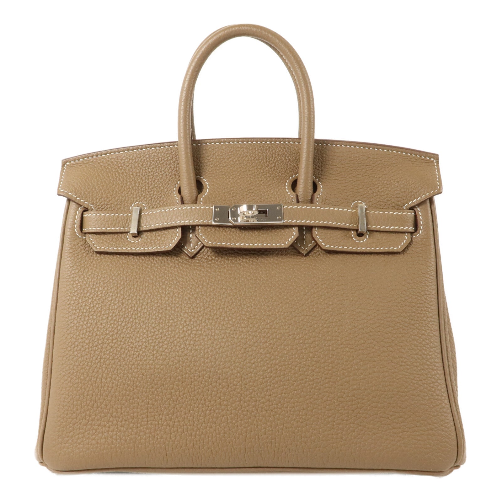 HERMES Togo皮革Birkin 25手挽袋Etoupe
