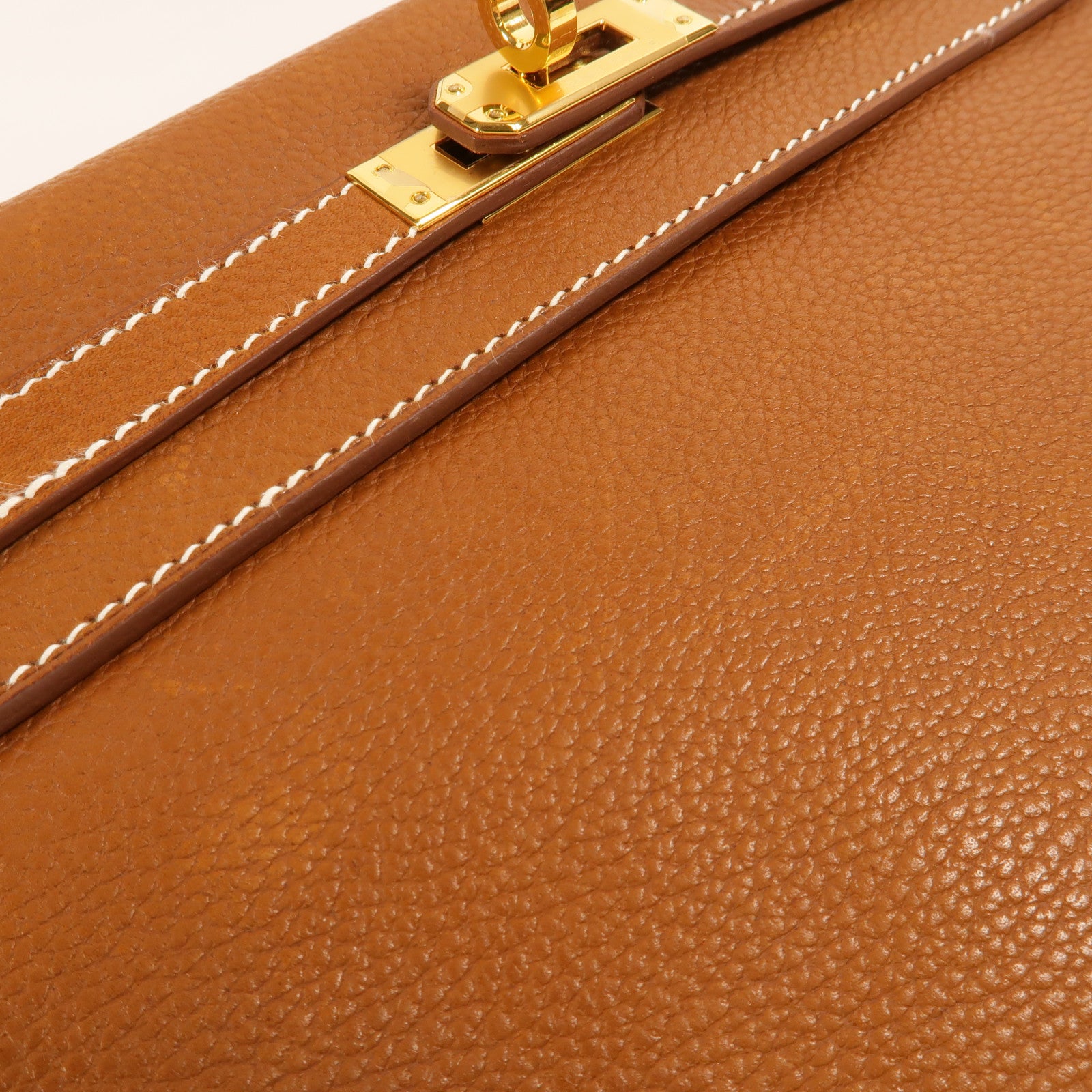 HERMES Barenia皮革Kelly 25手挽肩背兩用袋Gold