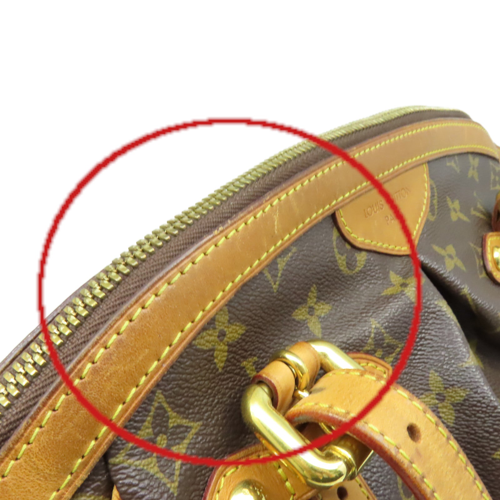 LOUIS VUITTON 【激減優惠】Monogram Tivoli GM金扣手挽袋啡色