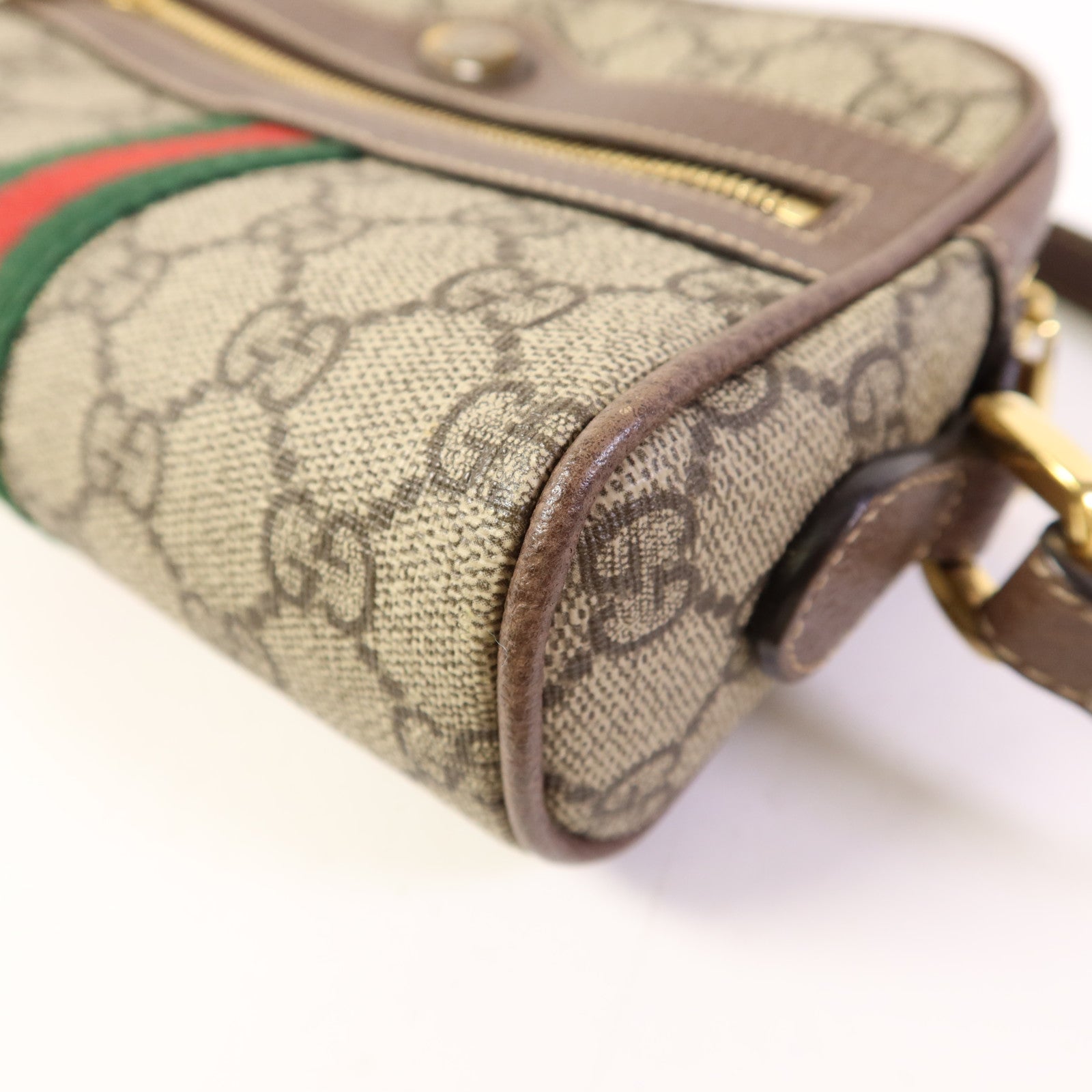 GUCCI 塗層帆布Ophidia GG Supreme Mini Bag金扣肩背袋