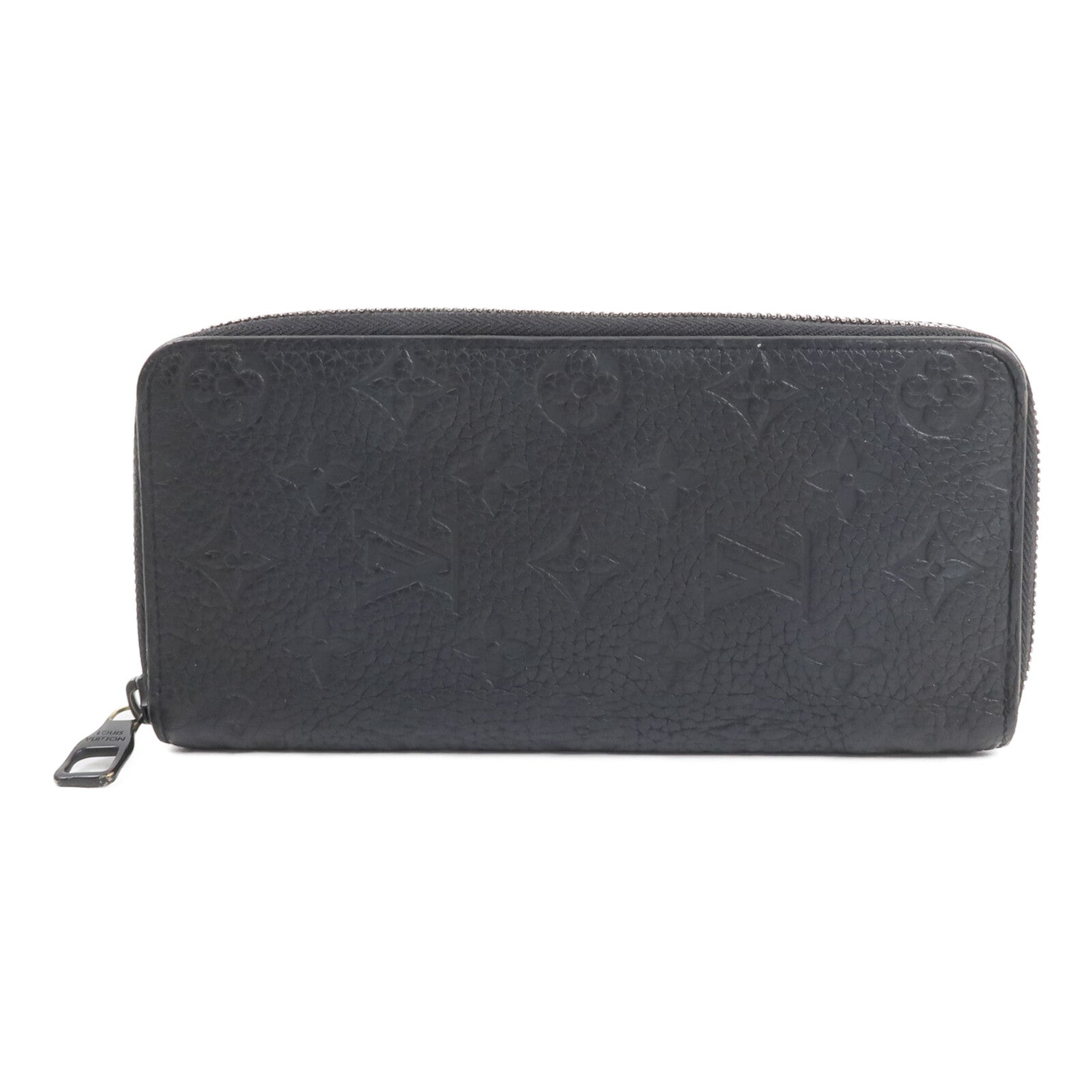 LOUIS VUITTON Monogram Taurillon Zip Vertical Wallet長錢包