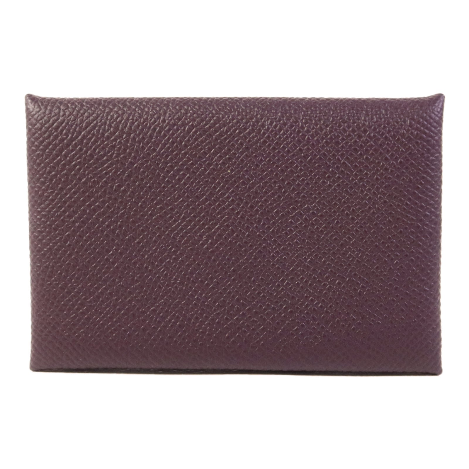 HERMES Epsom皮革Calvi卡片套Purple