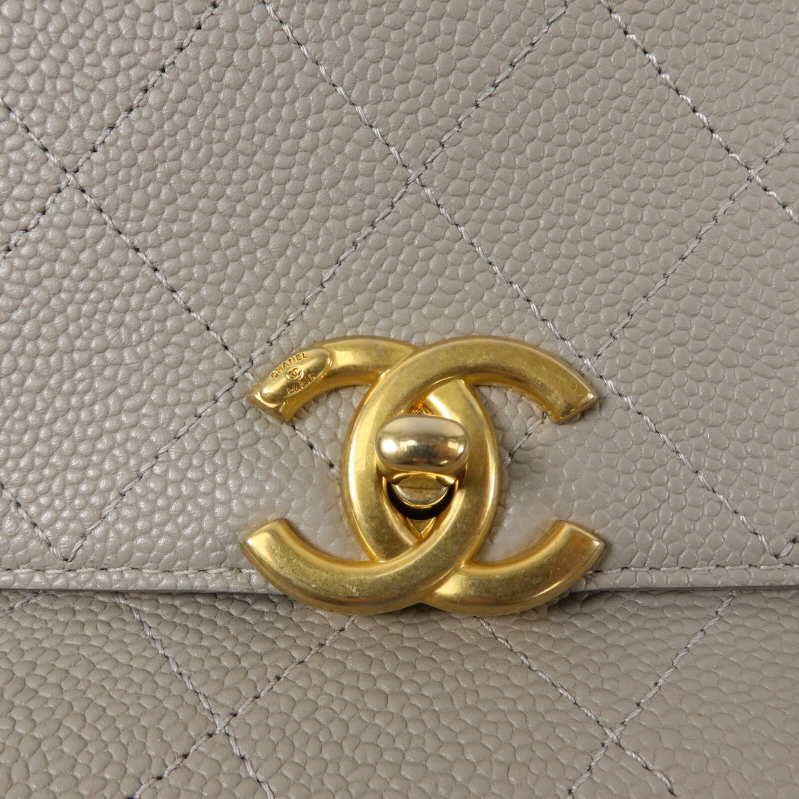 CHANEL 牛皮皮革Chain Shoulder鏈帶手挽肩背兩用袋